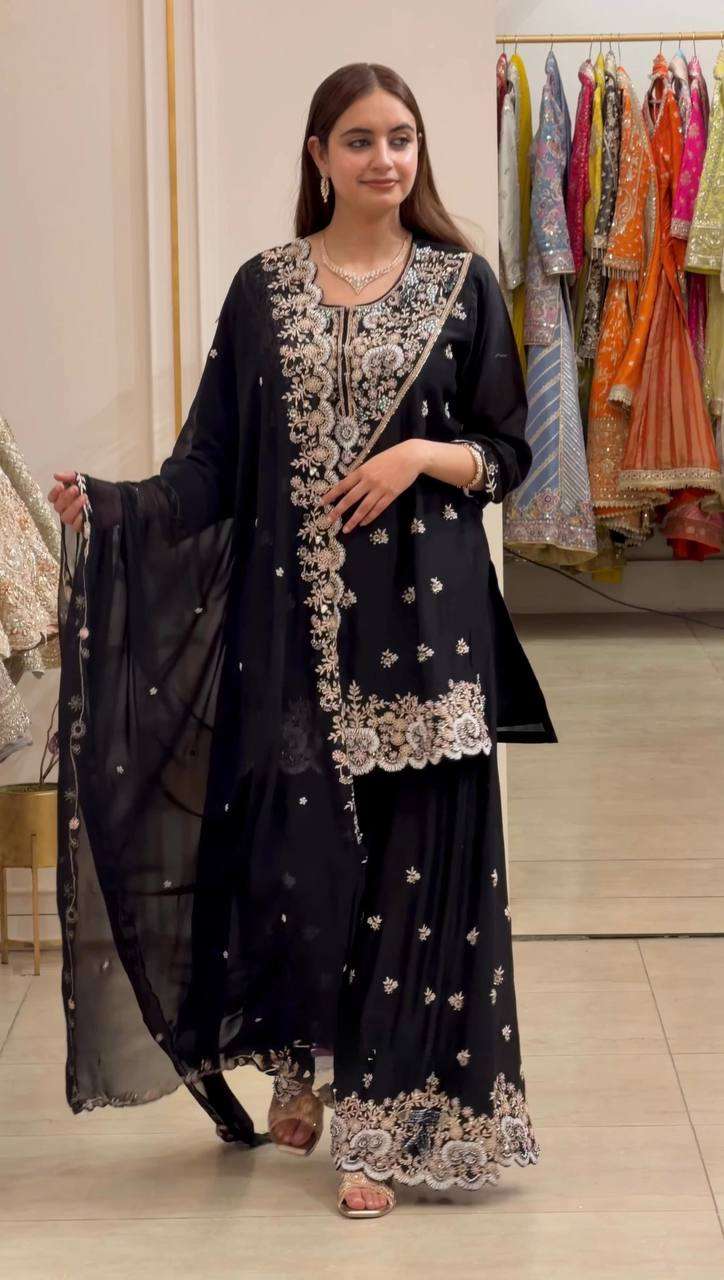 RTC 6031 GEORGETTE SEQUENCE EMBROIDERY DESIGNER WORK PARTY WEAR LADIES SUIT
