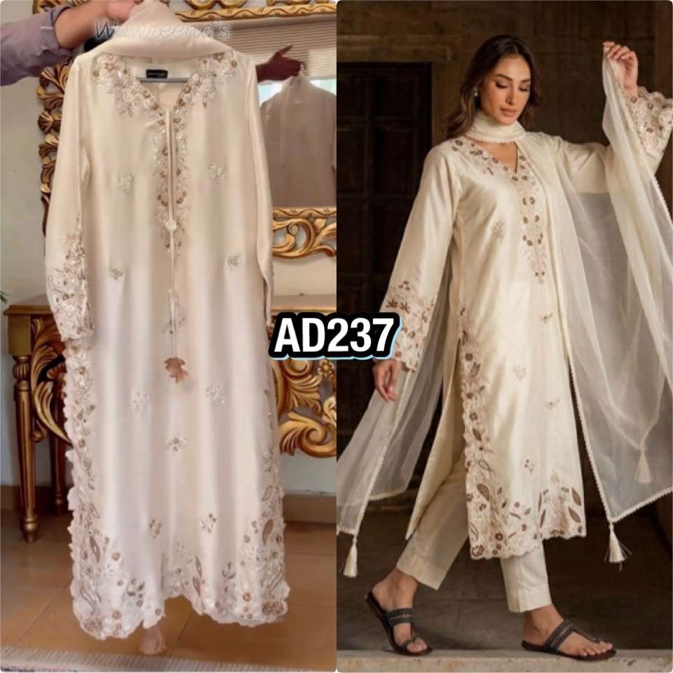 AD 237 BEAUTIFUL DESIGNER LOOK PARTY WEAR LADIES PAKISTANI STYLE SUIT