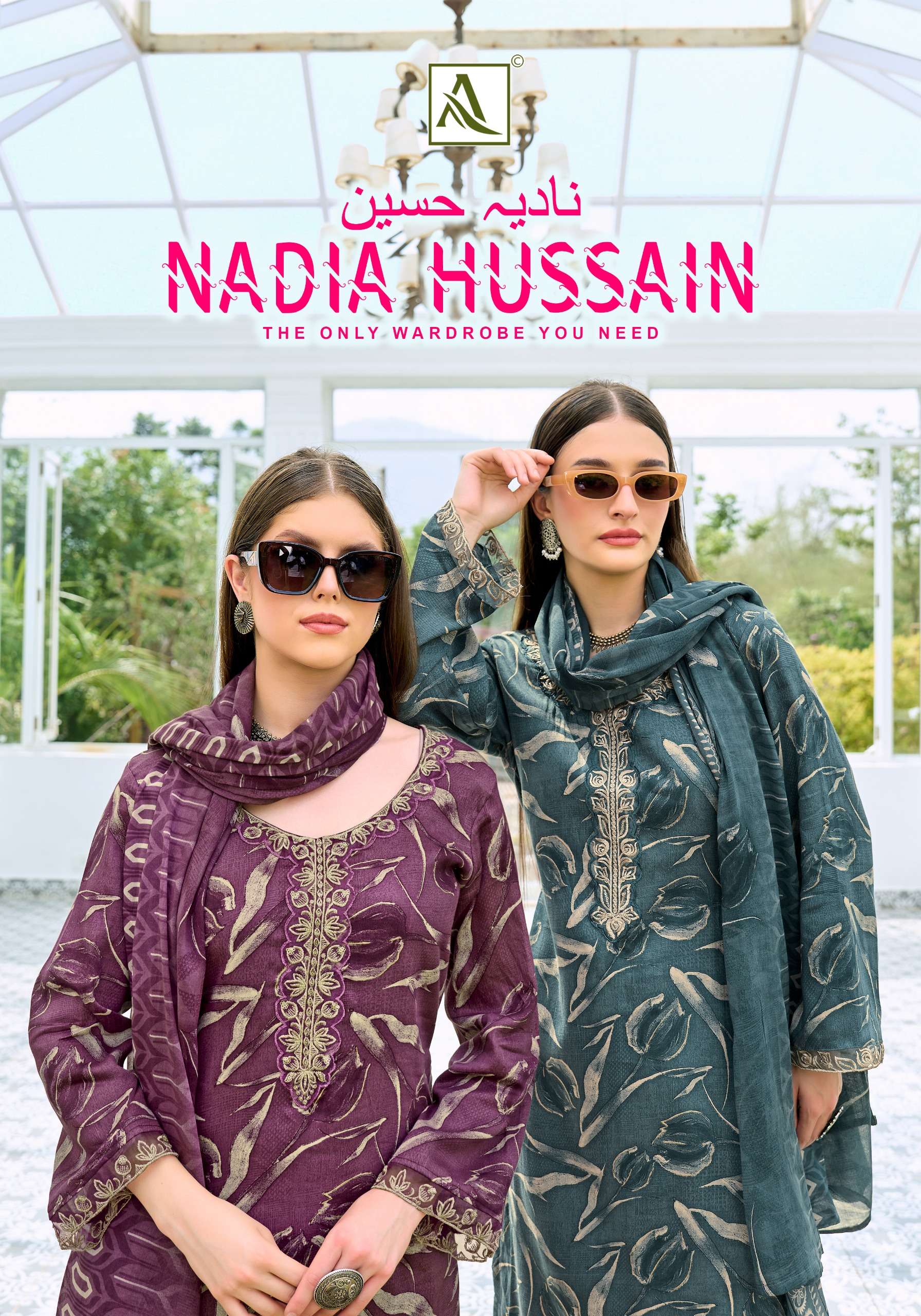 ALOK SUITS NADIA HUSSAIN JAM COTTON DIGITAL PRINTS WITH FANCY EMBROIDERY WORK SUIT