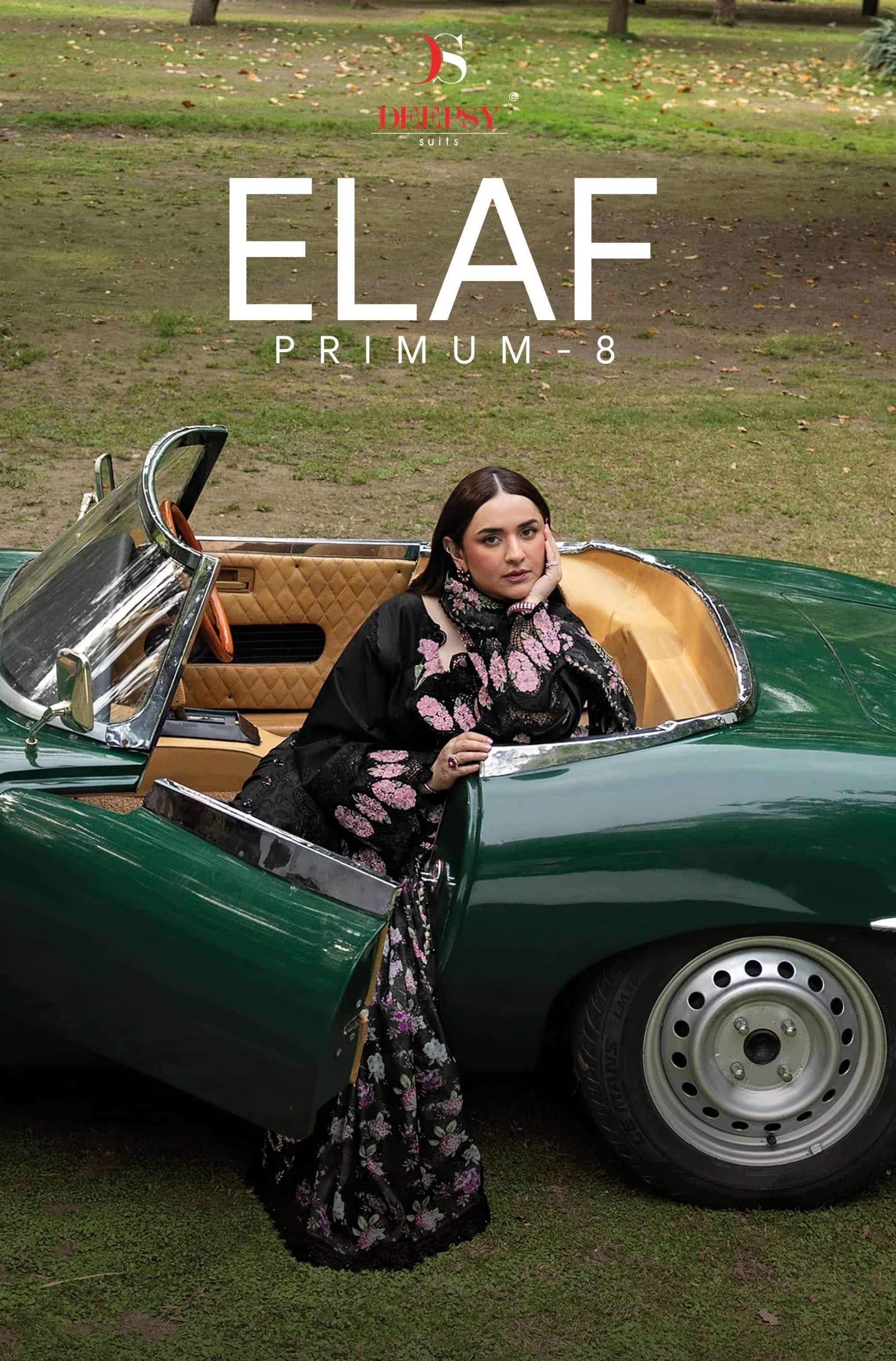 DEEPSY SUITS ELAF PREMIUM LUXURY LAWN COLLECTION VOL 8 COTTON EMBROIDERY DESIGNER WORK SUIT