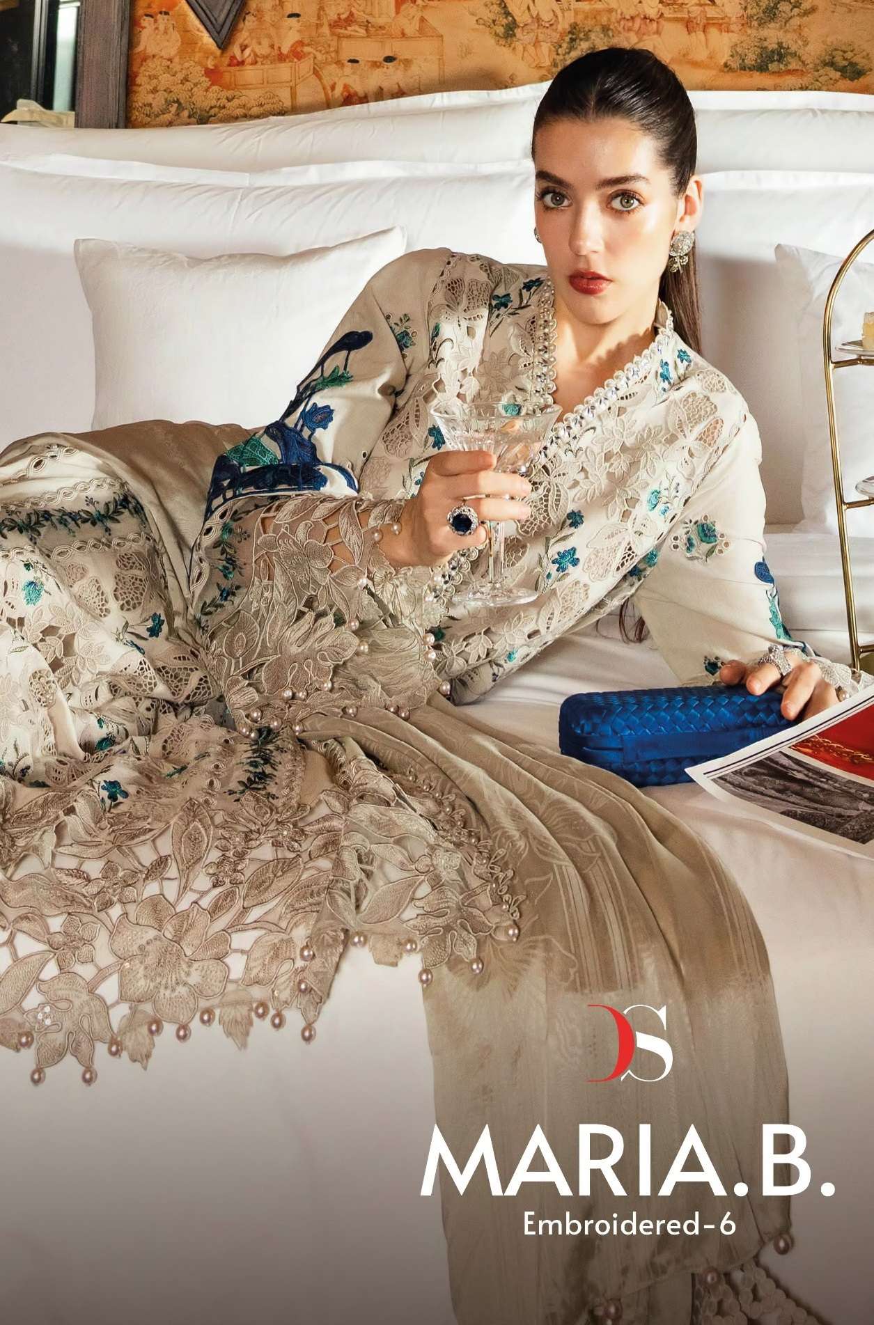 DEEPSY SUITS MARIA B PREMIUM EMBROIDERED VOL 6 COTTON HEAVY EMBROIDERY DESIGNER SUIT