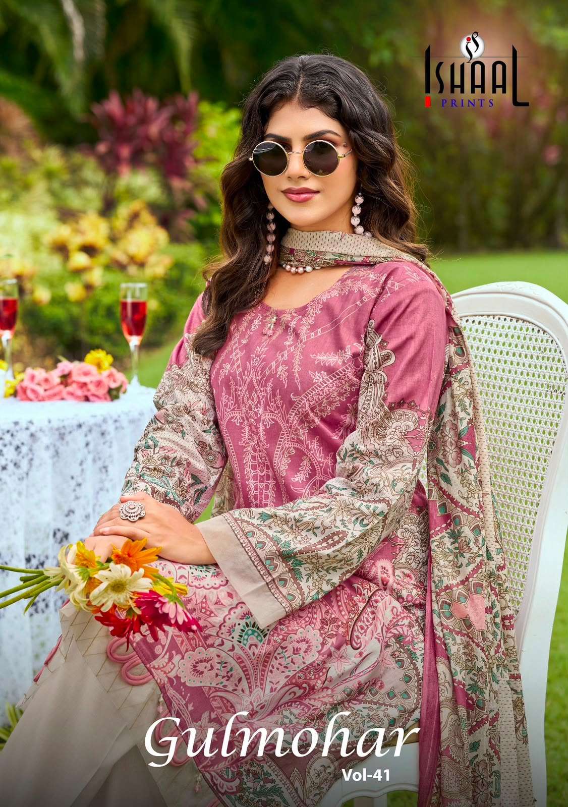 ISHAAL PRINTS GULMOHAR VOL 41 LAWN COTTON DIGITAL PRINTS SALWAR SUIT