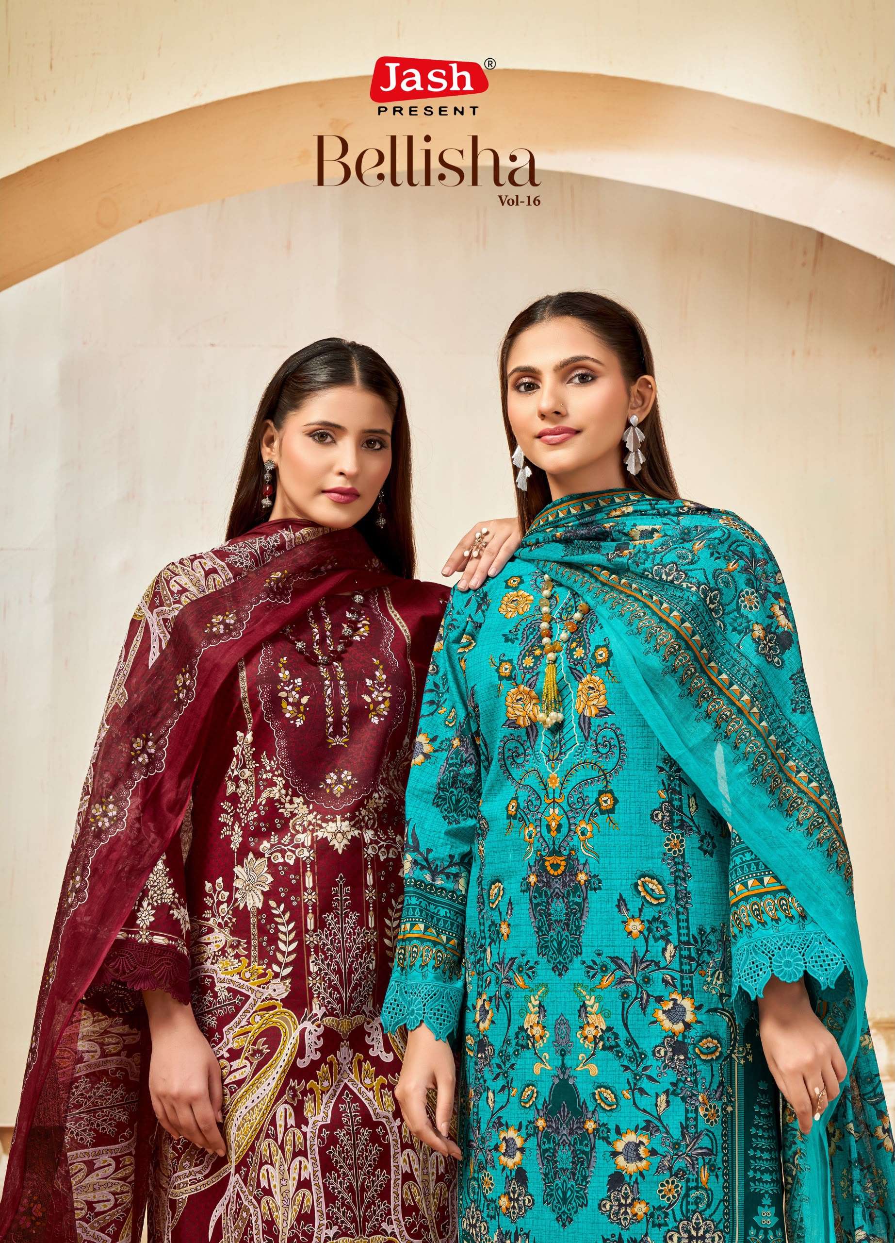 JASH BELLISHA VOL 16 COTTON DIGITAL PRINTS SALWAR SUIT