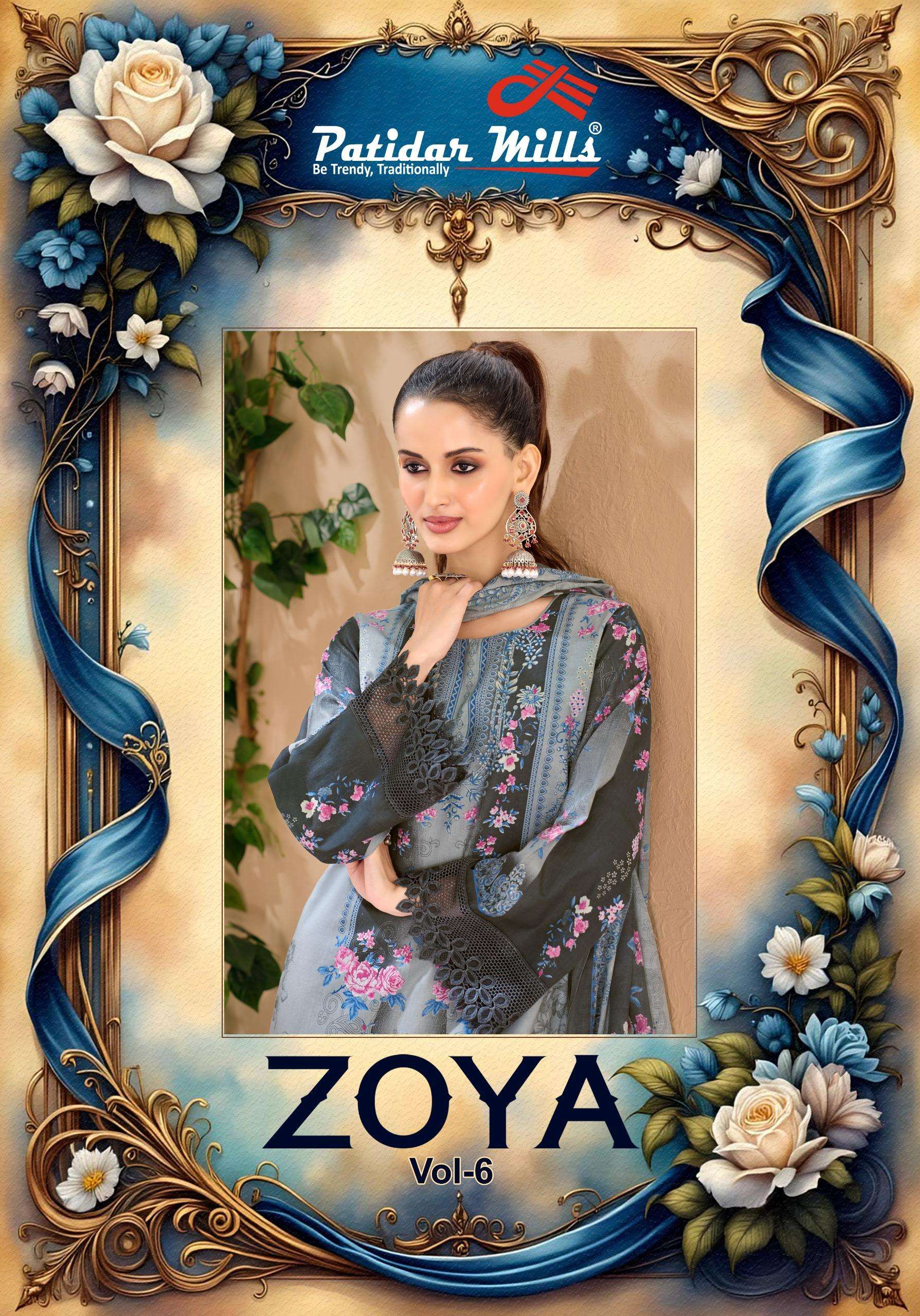 PATIDAR MILLS ZOYA VOL 6 COTTON DIGITAL PRINTS SALWAR SUIT
