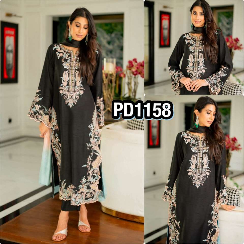 PD 1158 RAYON BEAUTIFUL DESIGNER LOOK PARTY WEAR LADIES SUIT