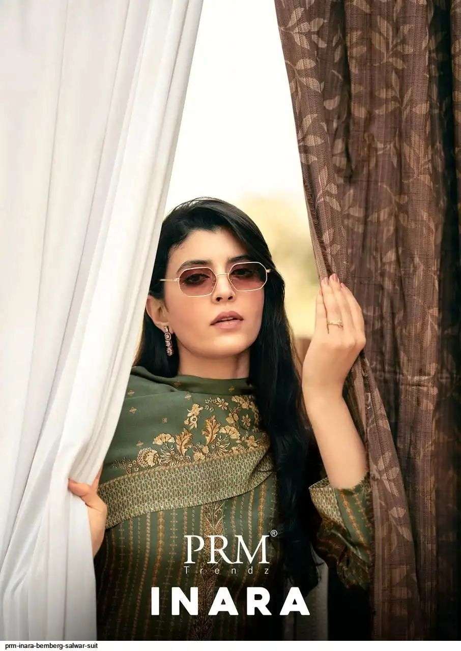 PRM TRENDZ INARA MUSLINE SILK DIGITAL PRINT WITH FANCY WORK SUIT