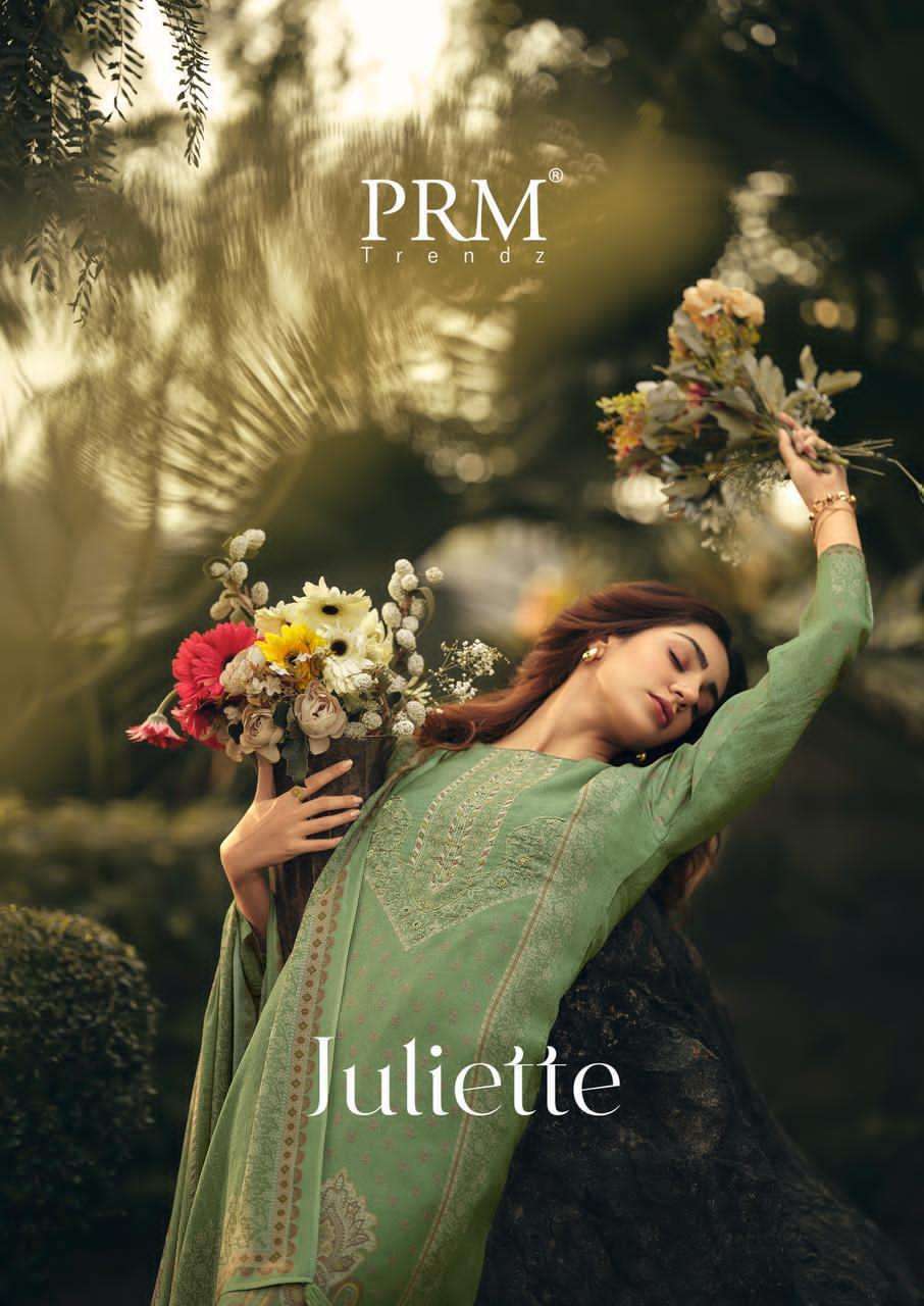 PRM TRENDZJULIETTE MUSLIN SILK DIGITAL PRINT WITH FANCY WORK SUIT