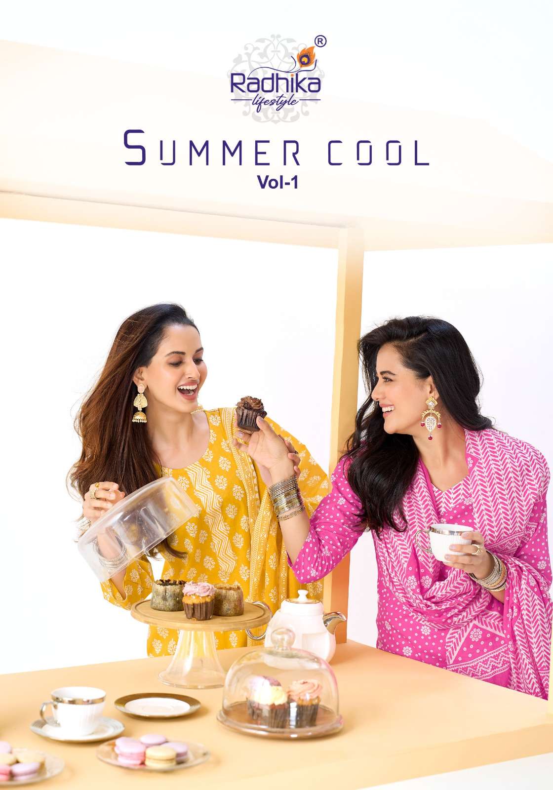 RADHIKA LIFESTYLE SUMMER COOL VOL 1 COTTON PRINT LADIES 3PCS SET COLLECTION 