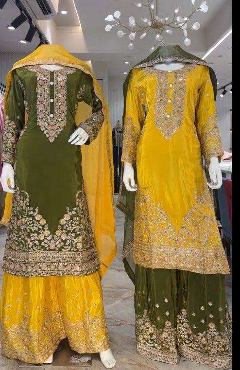 RTC 6044 CREPE BEAUTIFUL DESIGNER LOOK WEDDING FUNCTION WEAR LADIES SUIT