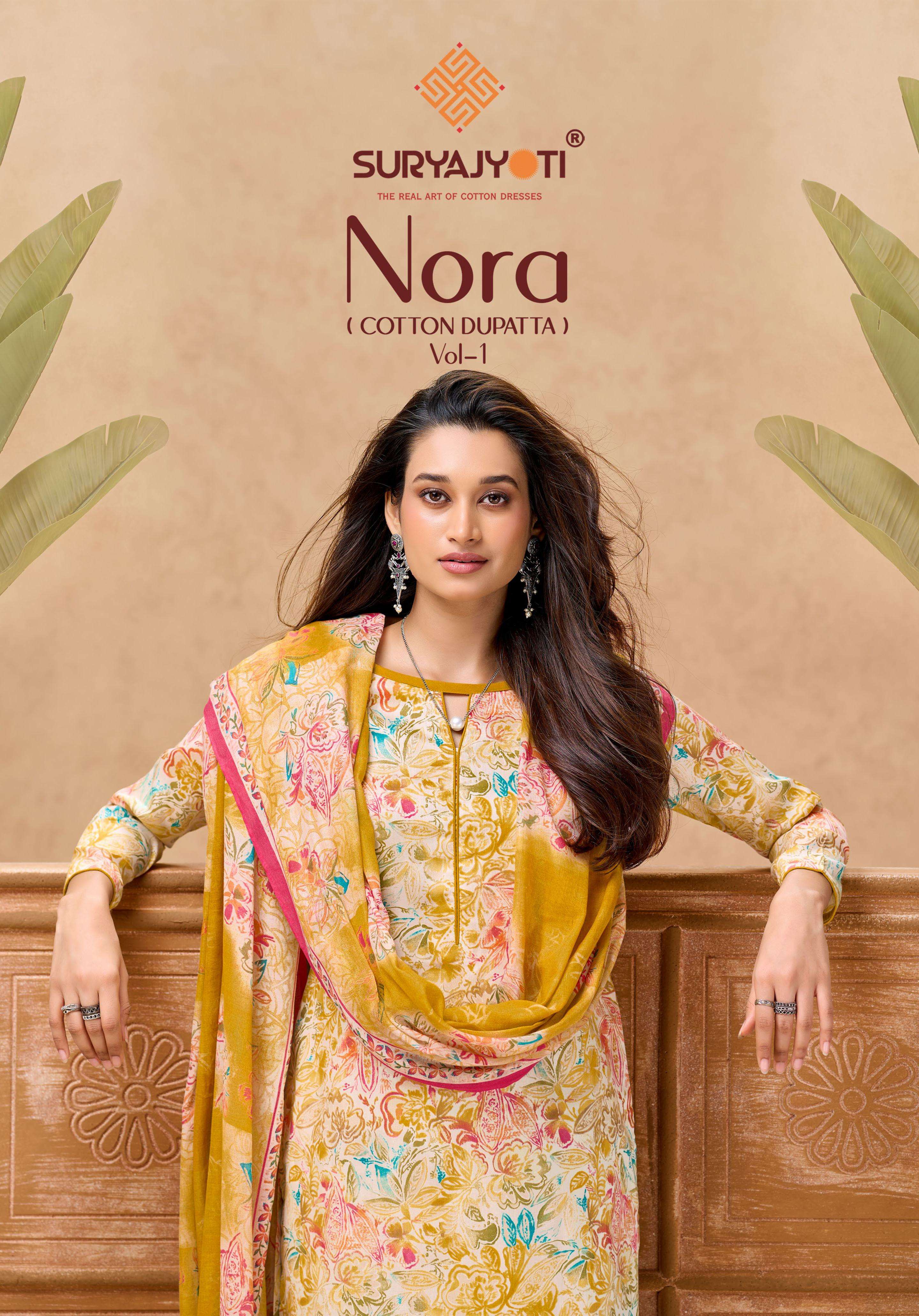  SURYAJYOTI NORA VOL 1 SATIN PRINT FANCY LADIES SUIT