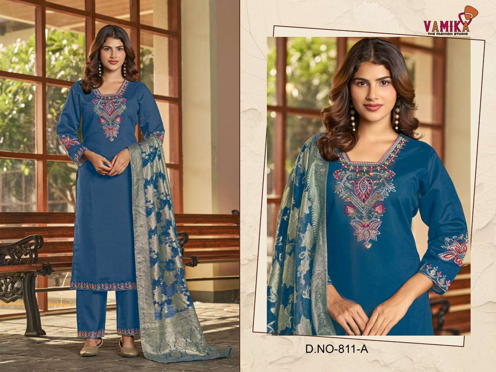 VAMIKA AISHA VISCOSE FANCY WORKS LADIES 3PCS SET COLLECTION 