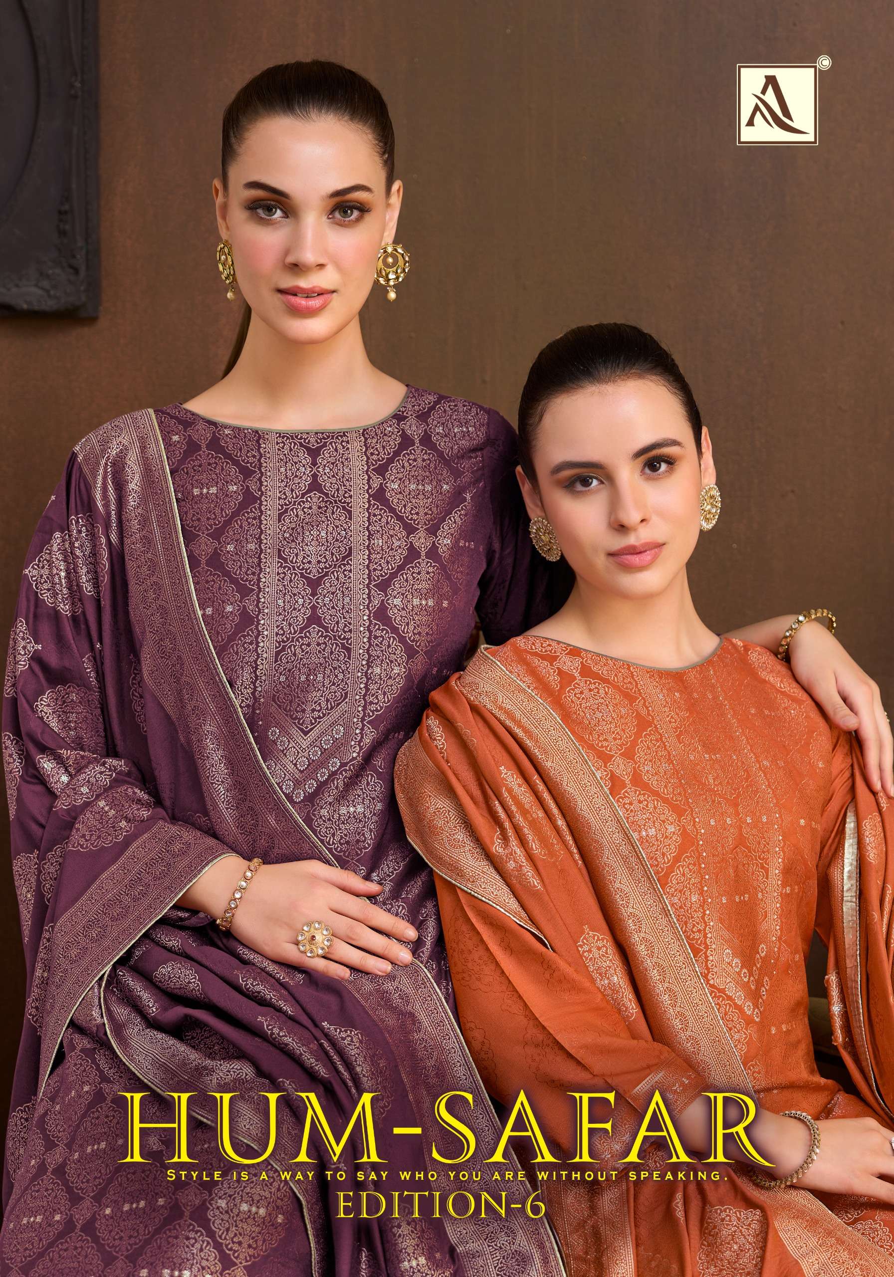 ALOK SUITS HUMSAFAR EDITION 6 VISCOSE JACQUARD DESIGNER WORKS SUIT