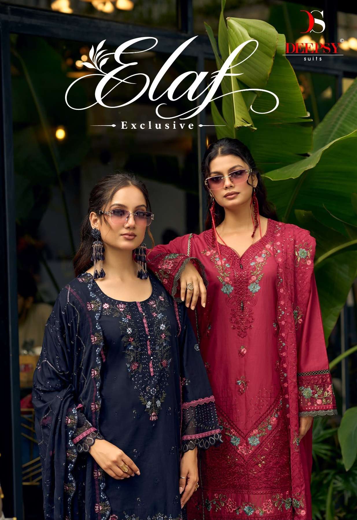 DEEPSY SUITS ELAF EXCLUSIVE LAWN COTTON HEAVY EMBROIDERY DESIGNER WORK SUIT