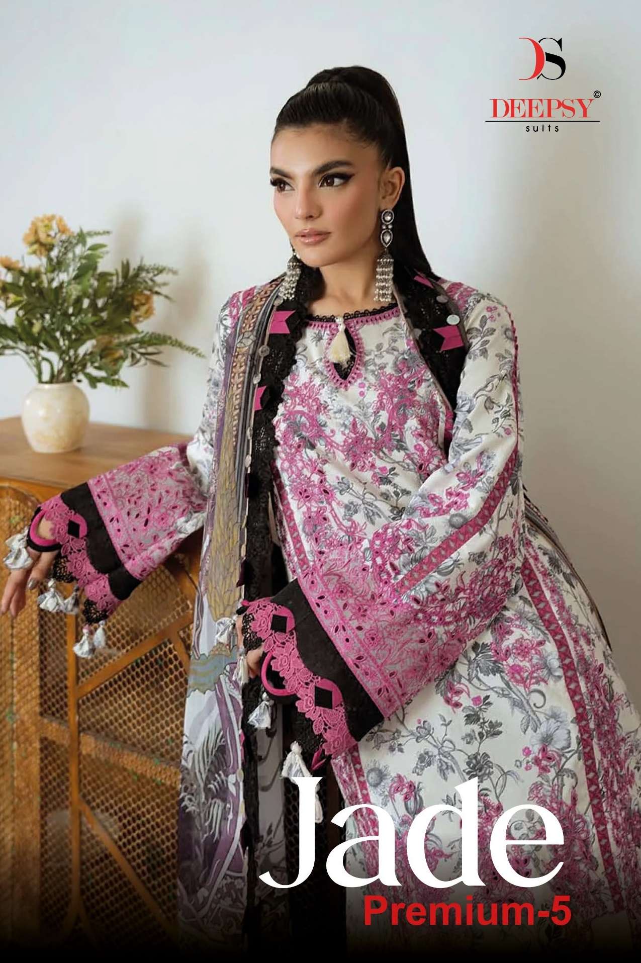 DEEPSY SUITS JADE PREMIUM VOL 5 COTTON HEAVY PATCH EMBROIDERY WORK SUIT
