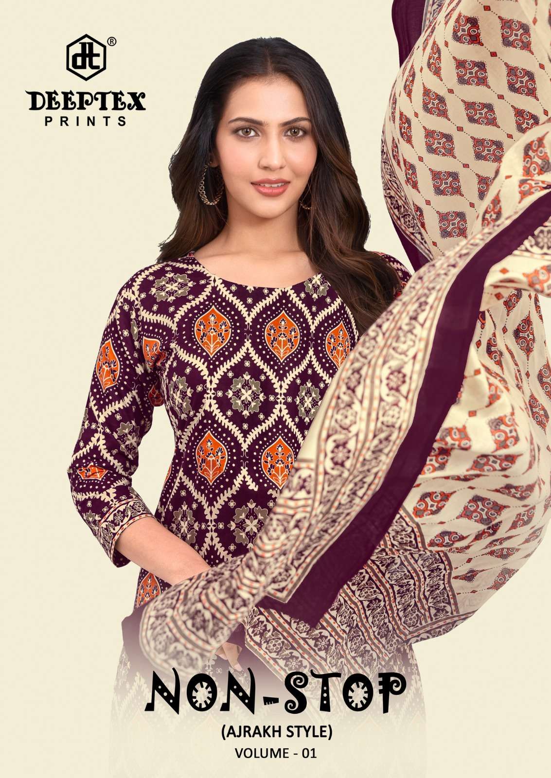 DEEPTEX PRINTS NON STOP VOL 1 COTTON PRINTED LADIES SALWAR SUIT
