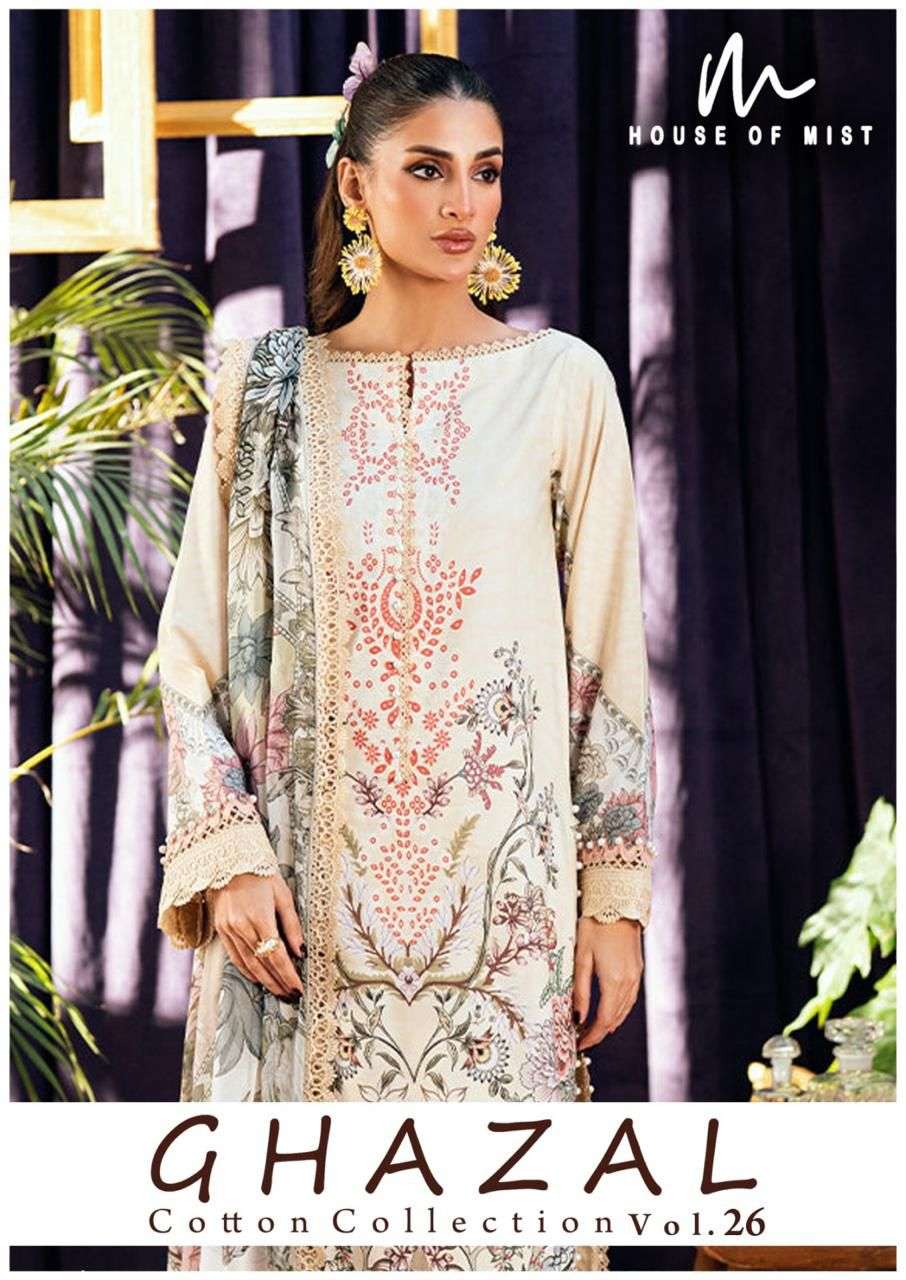 HOUSE OF MIST GHAZAL COTTON COLLECTION VOL 26 COTTON DIGITAL PRINT SALWAR SUIT