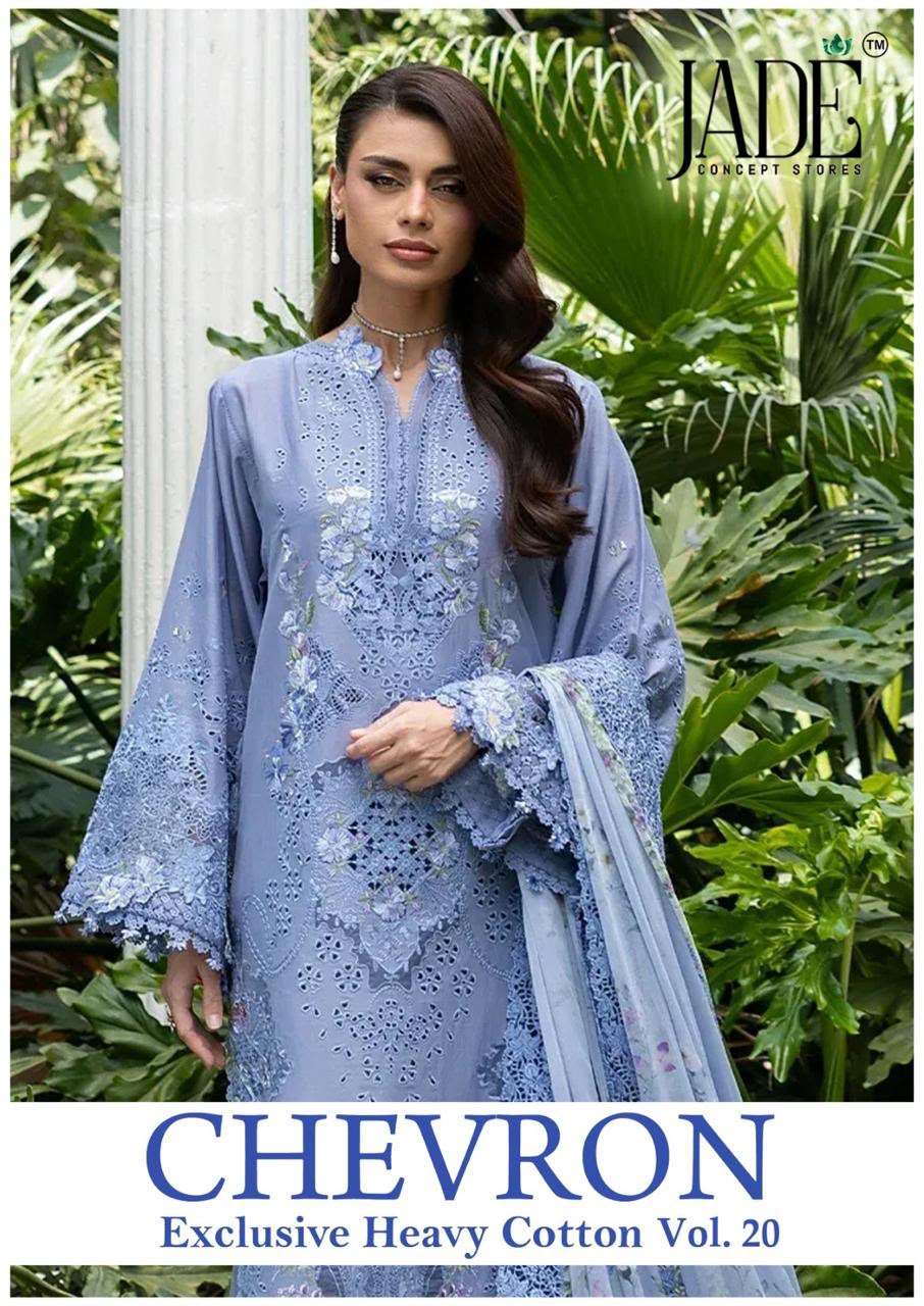 JADE CHEVRON EXCLUSIVE HEAVY COTTON VOL 20 COTTON DIGITAL PRINTS SALWAR SUIT
