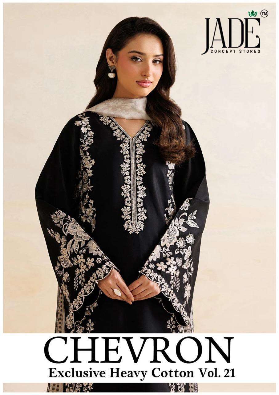 JADE CHEVRON EXCLUSIVE HEAVY COTTON VOL 21 COTTON DIGITAL PRINTS SALWAR SUIT