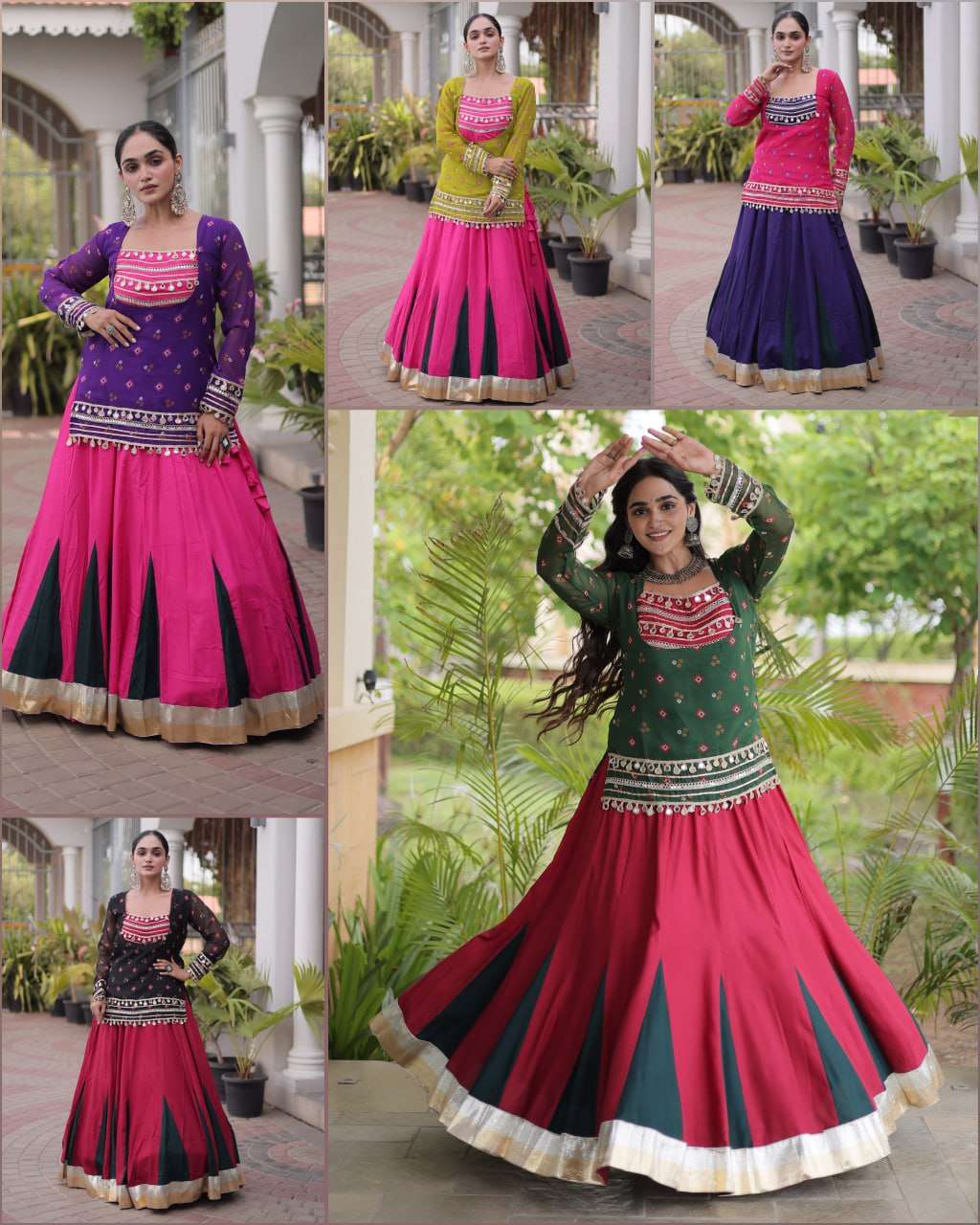 KA 5076 DESIGNER NAVRATRI WEAR LEHENGA CHOLI COLLECTIONS