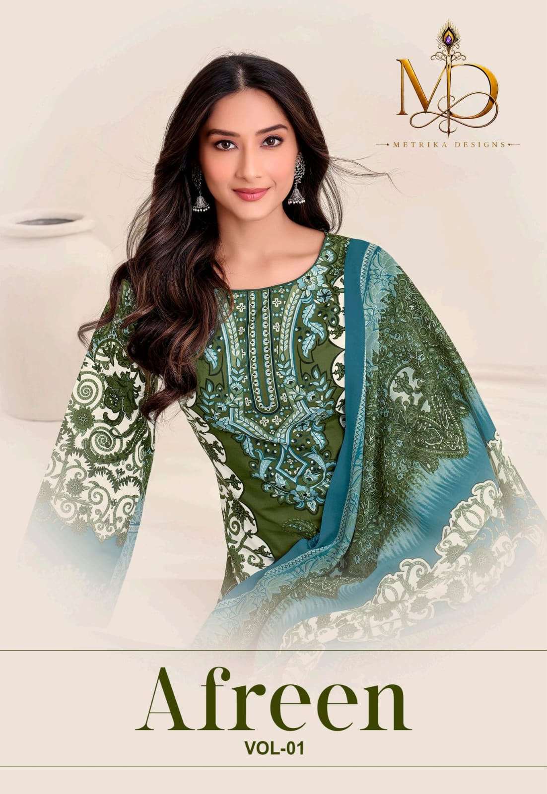 METRIKA DESIGNS AFREEN VOL 1 COTTON DIGITAL STYLE PRINT SALWAR SUIT