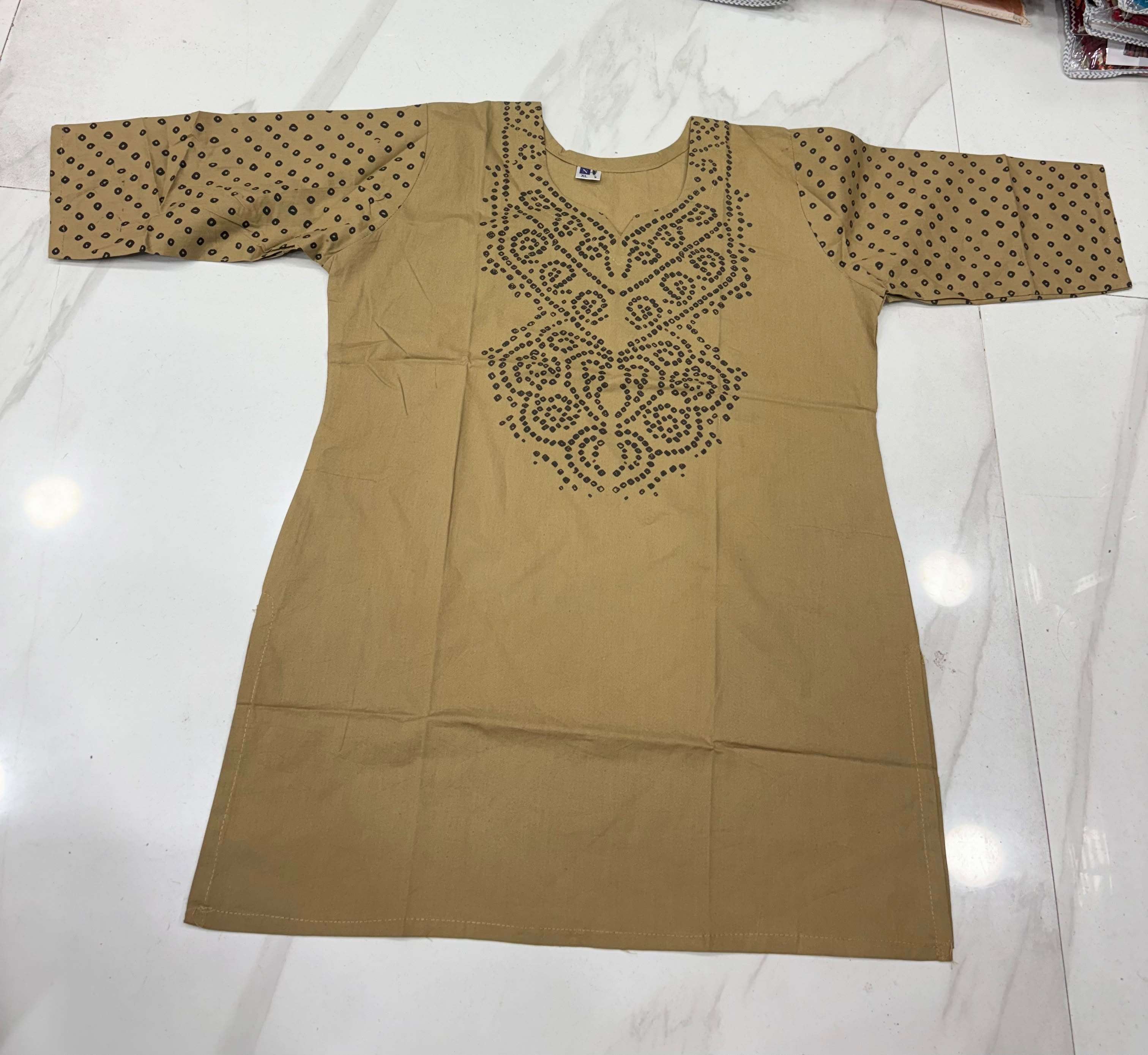 MF SHORT TOP COLLECTION COTTON FANCY PRINTED LADIES SHORT KURTI