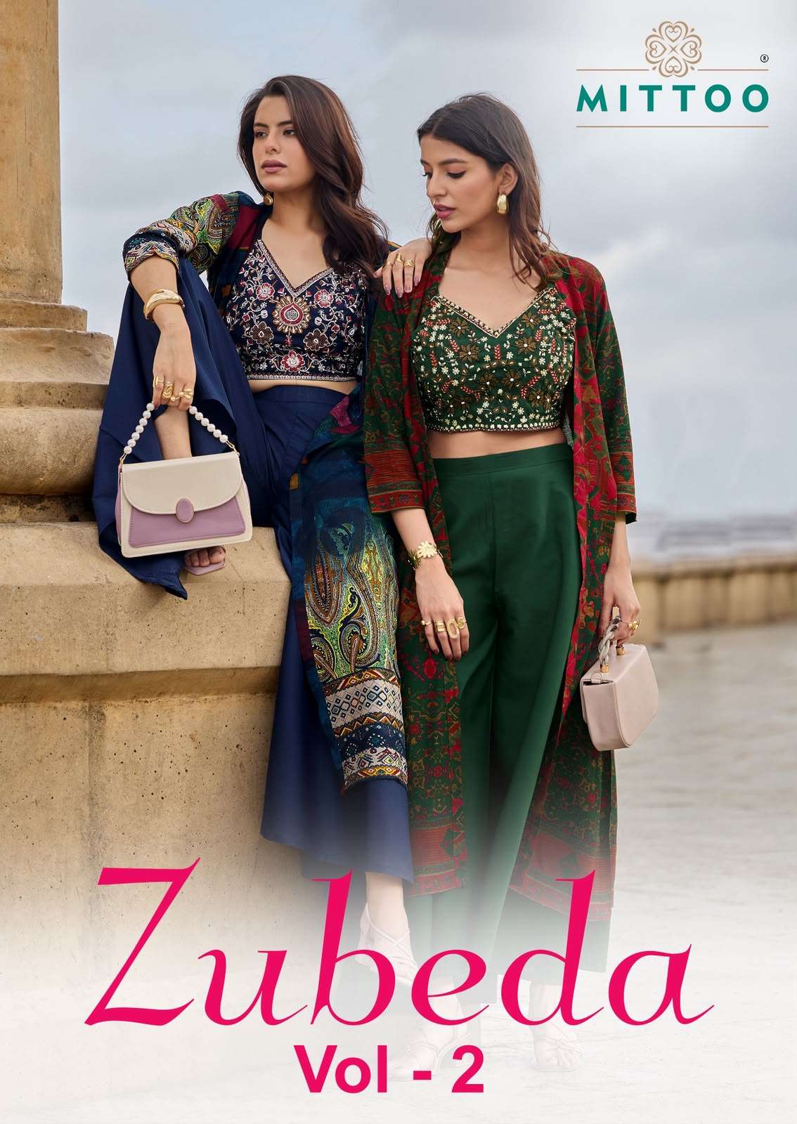 MITTOO ZUBEDA VOL 2 SILK BEAUTIFUL DESIGNER LOOK INDO WESTERN STYLE DRESS 