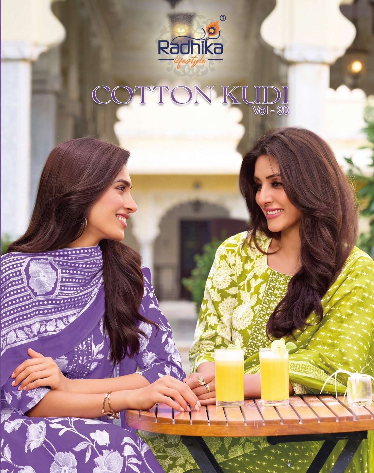 RADHIKA LIFESTYLE COTTON KUDI VOL 30 COTTON PRINTED KURTI WITH PANT& DUPPATTA SET