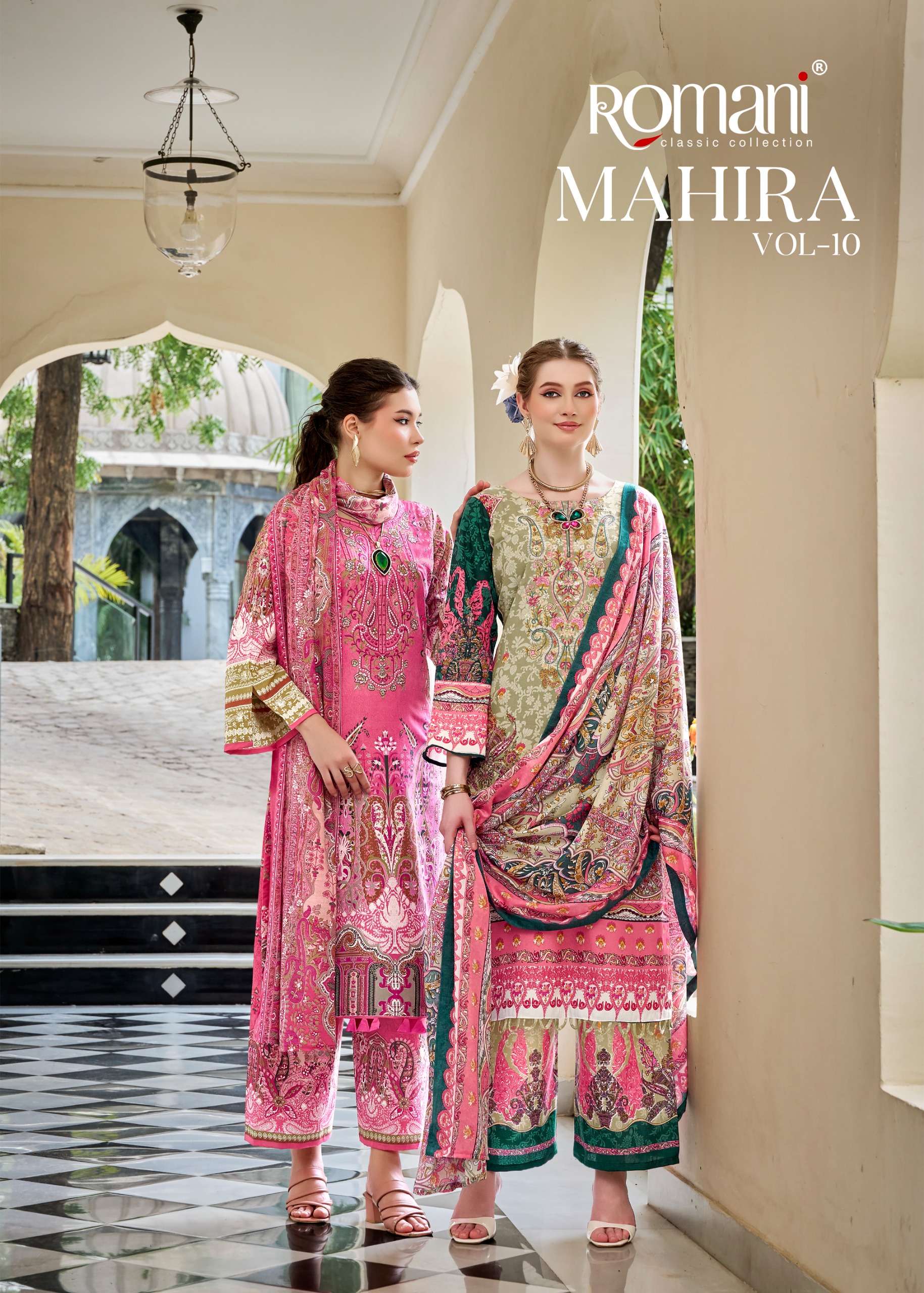 ROMANI MAHIRA VOL 10 COTTON DIGITAL PRINTS WITH FANCY WORK SUIT