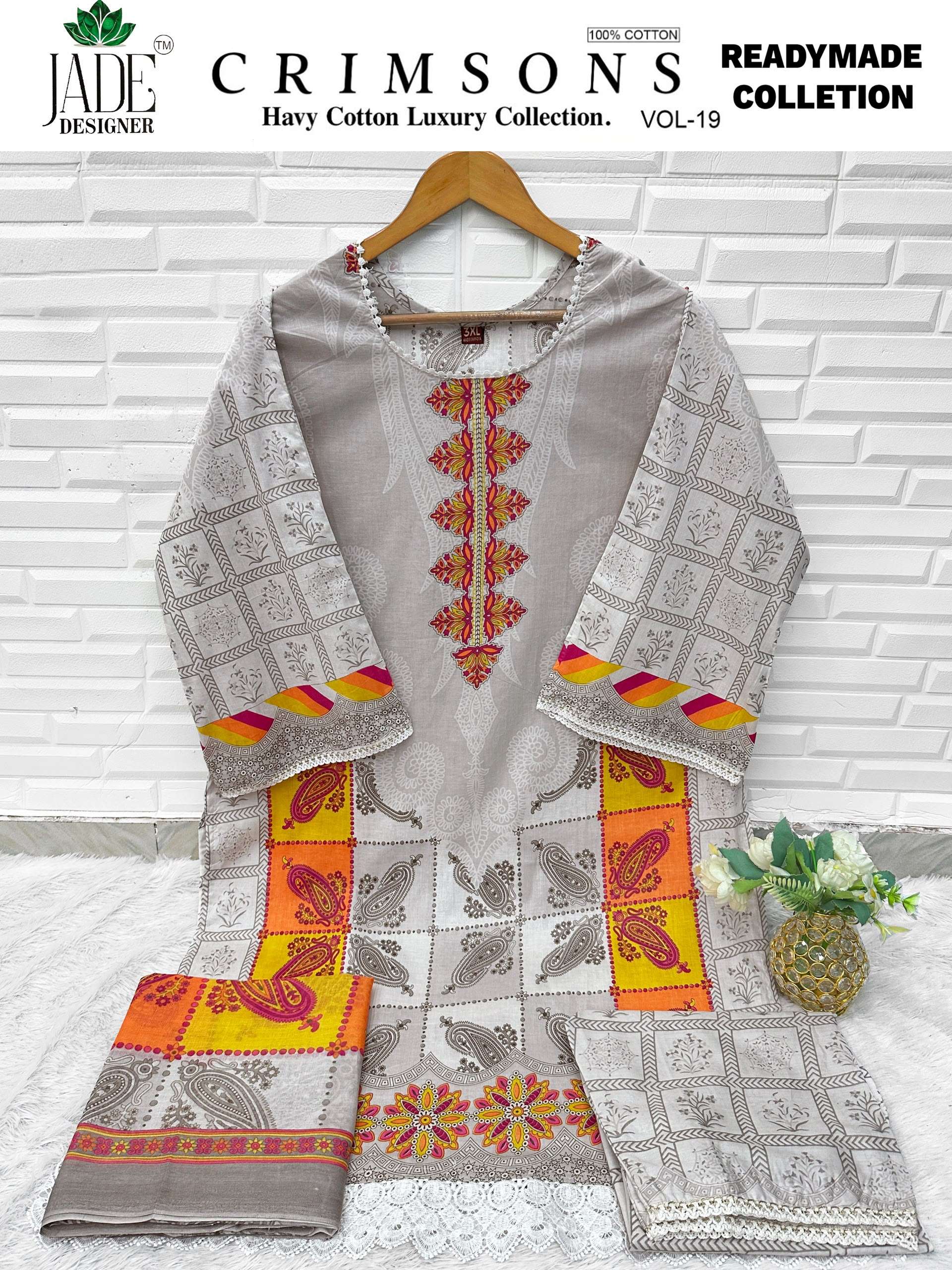 SAANVI TRENDS JADE CRIMSONS READY MADE COLLECTION VOL 19