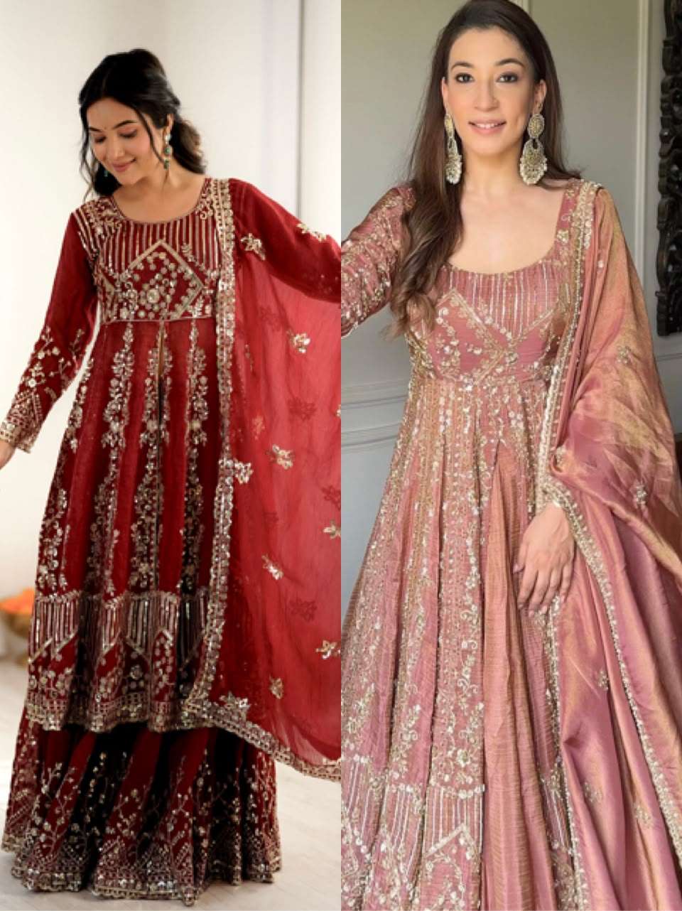 SR 1681 SILK HEAVY BEAUTIFUL DESIGNER WEDDING FUNCTION WEAR SUIT