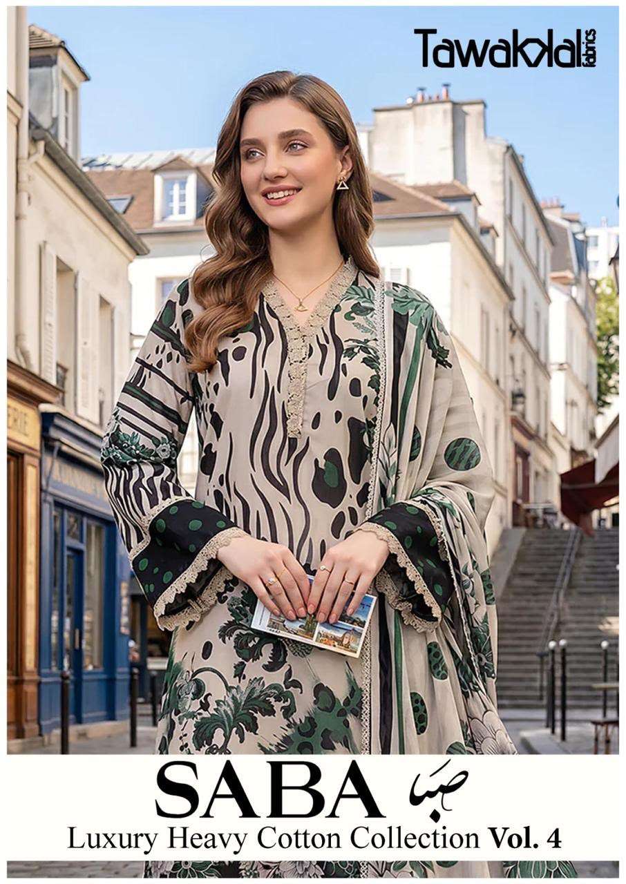 TAWAKKAL FABRICS SABA LUXURY HEAVY COTTON COLLECTION VOL 4