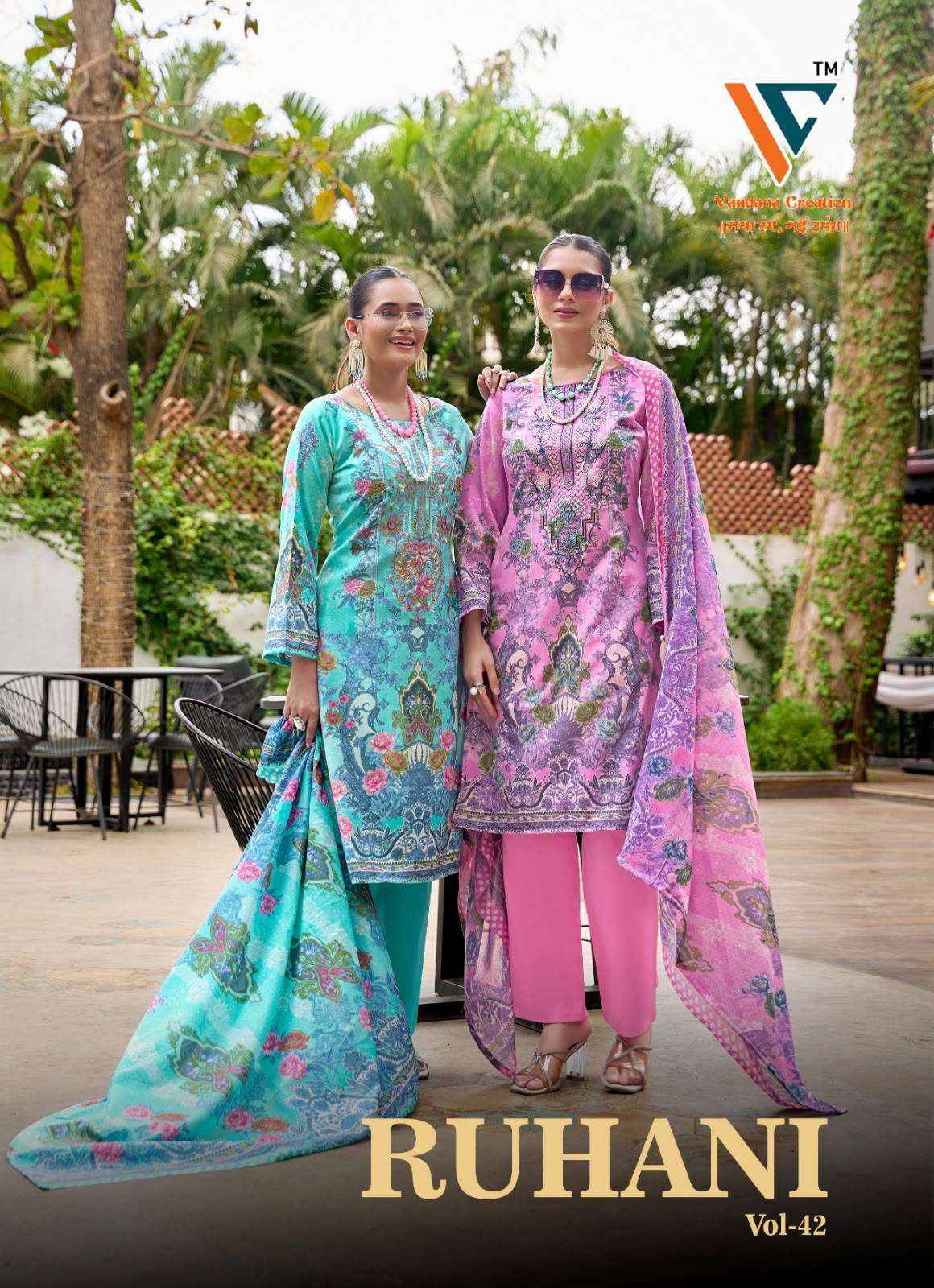 VANDANA CREATION RUHANI‎‎ VOL 42 COTTON DIGITAL STYLE PRINT SALWAR SUIT