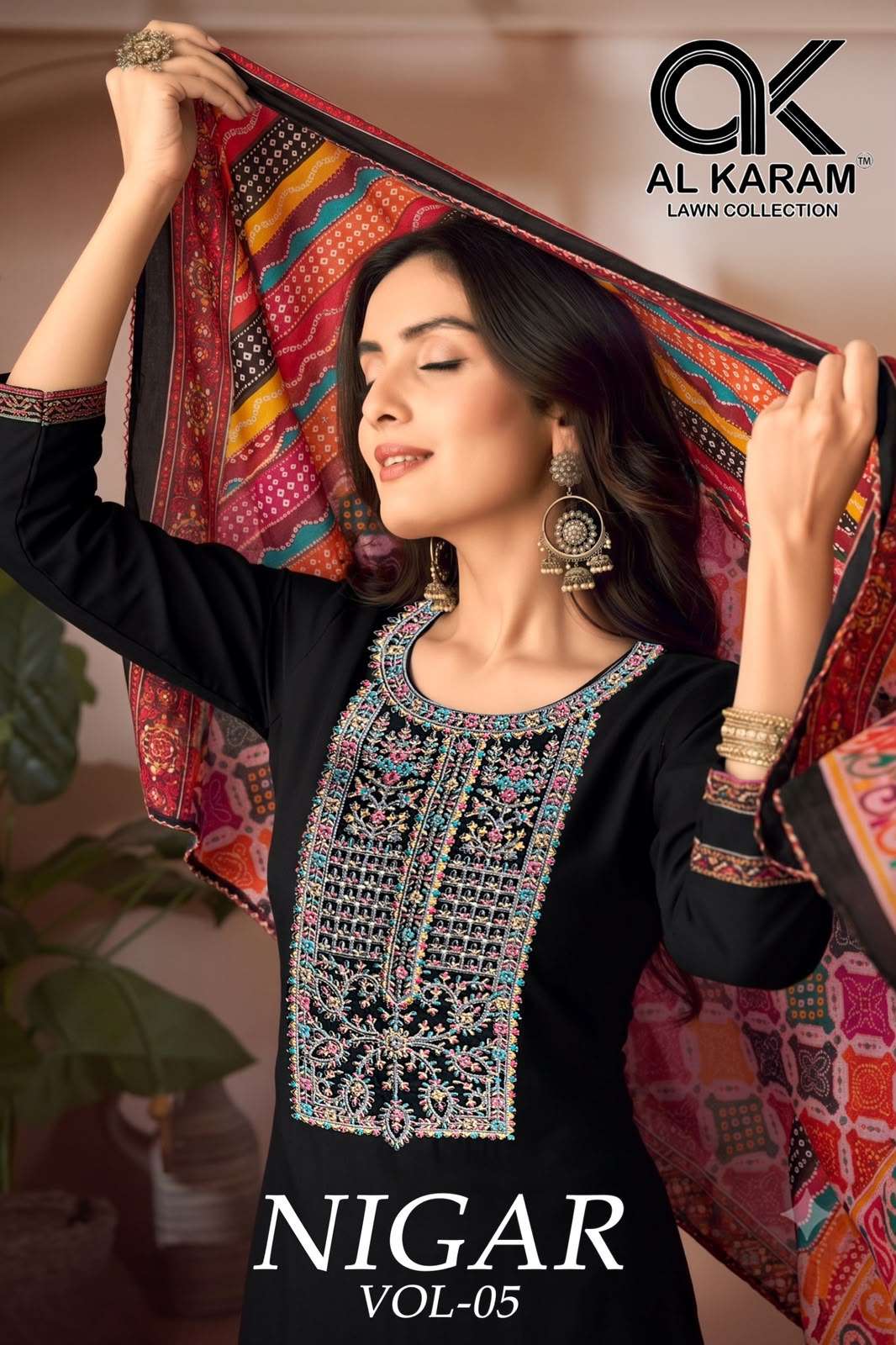 AL KARAM NIGAR VOL 5 RAYON FANCY EMBROIDERIES WORK LADIES SUIT