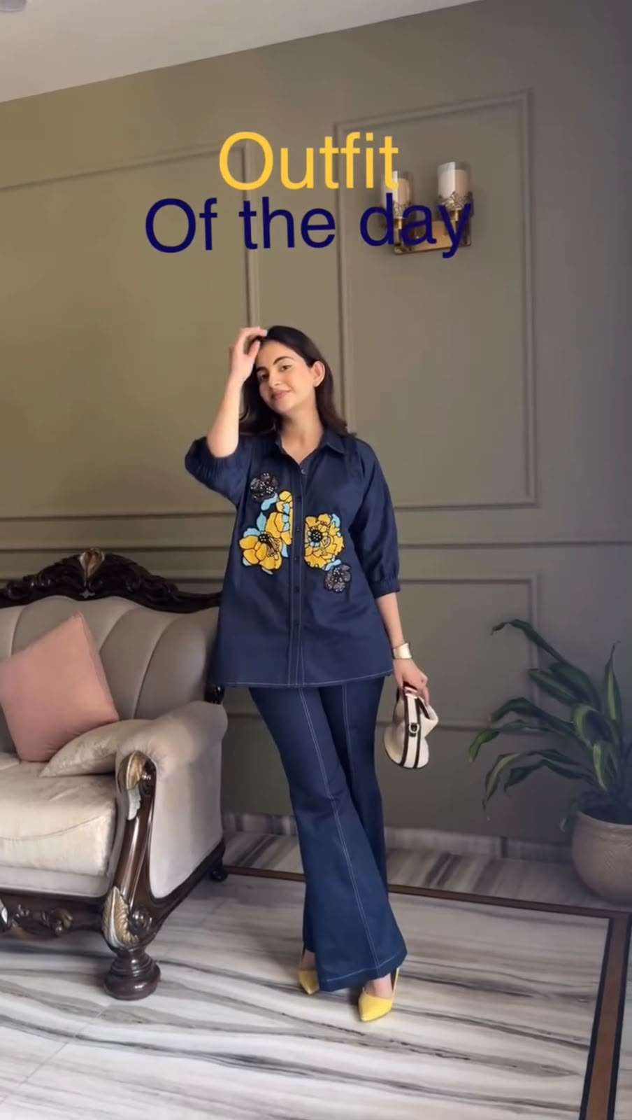 BE 512 COTTON EMBROIDERED WORKED FANCY CO-ORD SET 