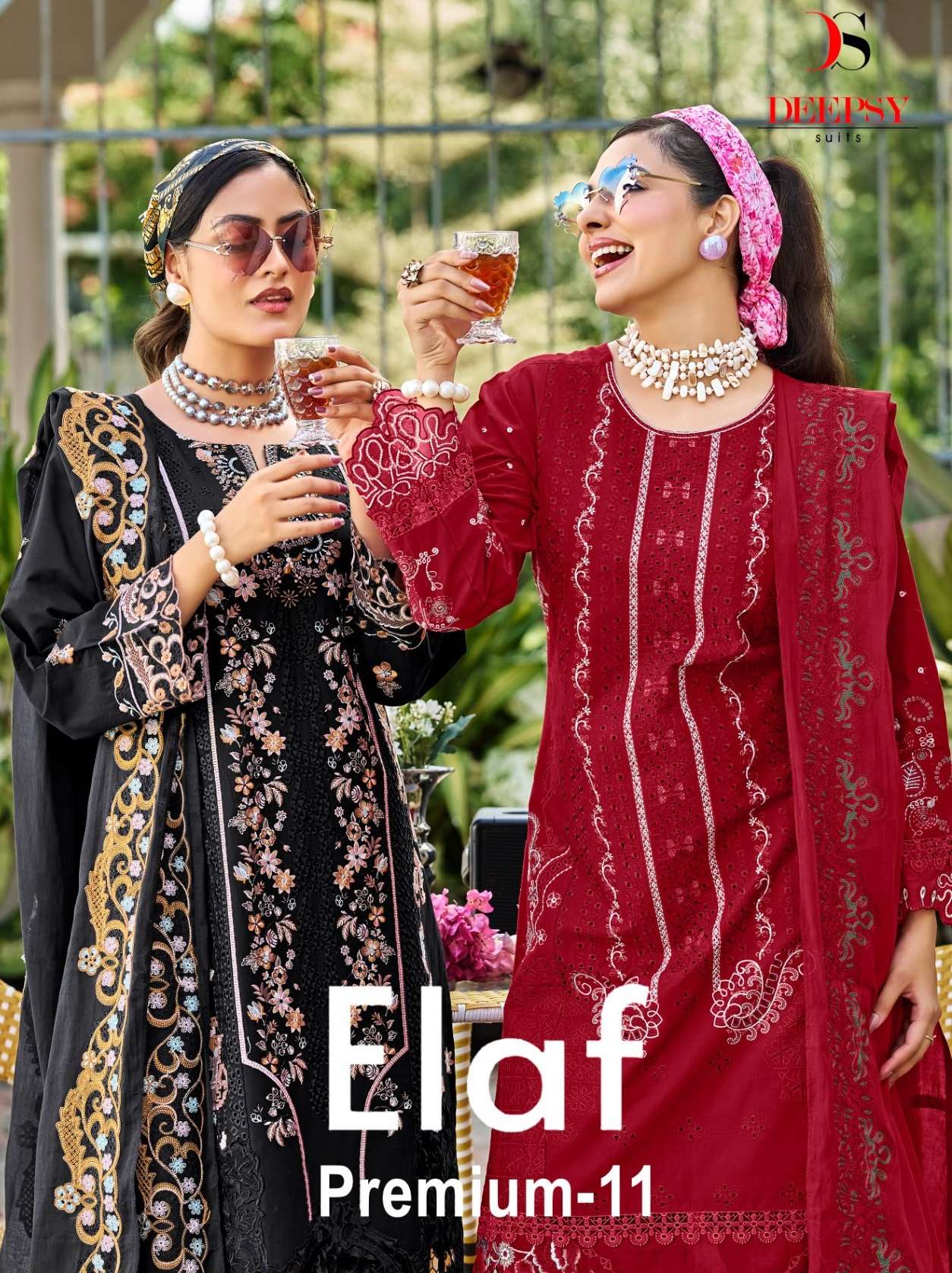 DEEPSY SUITS ELAF PREMIUM LUXURY LAWN COLLECTION VOL 11 COTTON EMBROIDERY DESIGNER WORK SUIT