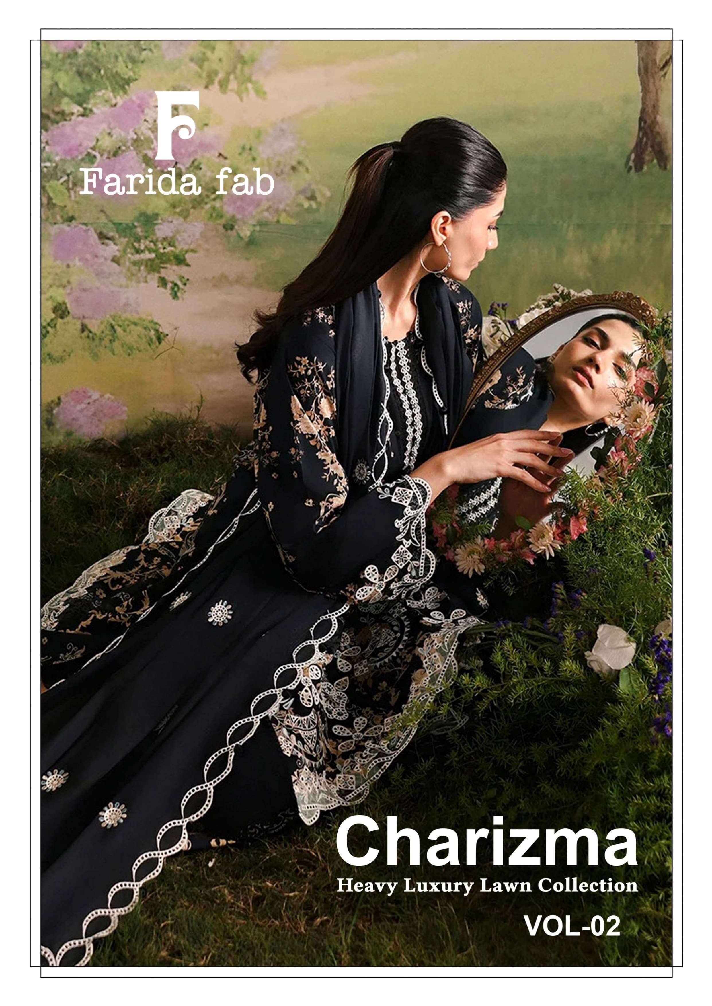 FARIDA FAB CHARIZMA VOL 2 COTTON DIGITAL PRINTS SALWAR SUIT