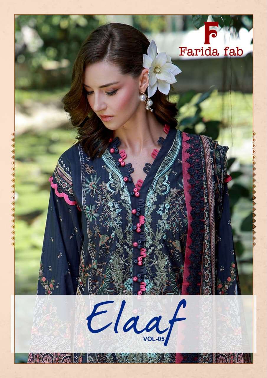 FARIDA FAB ELAAF VOL 5 COTTON DIGITAL PRINT SALWAR SUIT