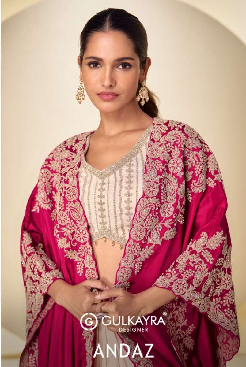 GULKAYRA DESIGNER ANDAZ HEAVY BEAUTIFUL DESIGNER LOOK WEDDING FUNCTION WEAR DRESS