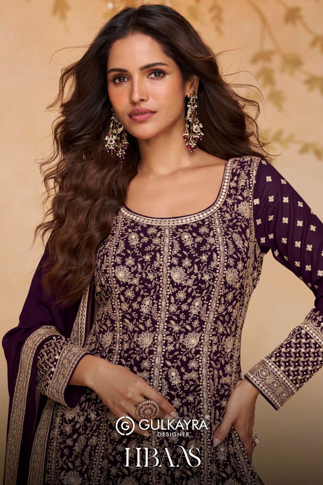 GULKAYRA DESIGNER LIBAAS GEORGETTE HEAVY EMBROIDERED DESIGNER FESTIVE WEAR ANARKALI GOWN STYLE SUIT