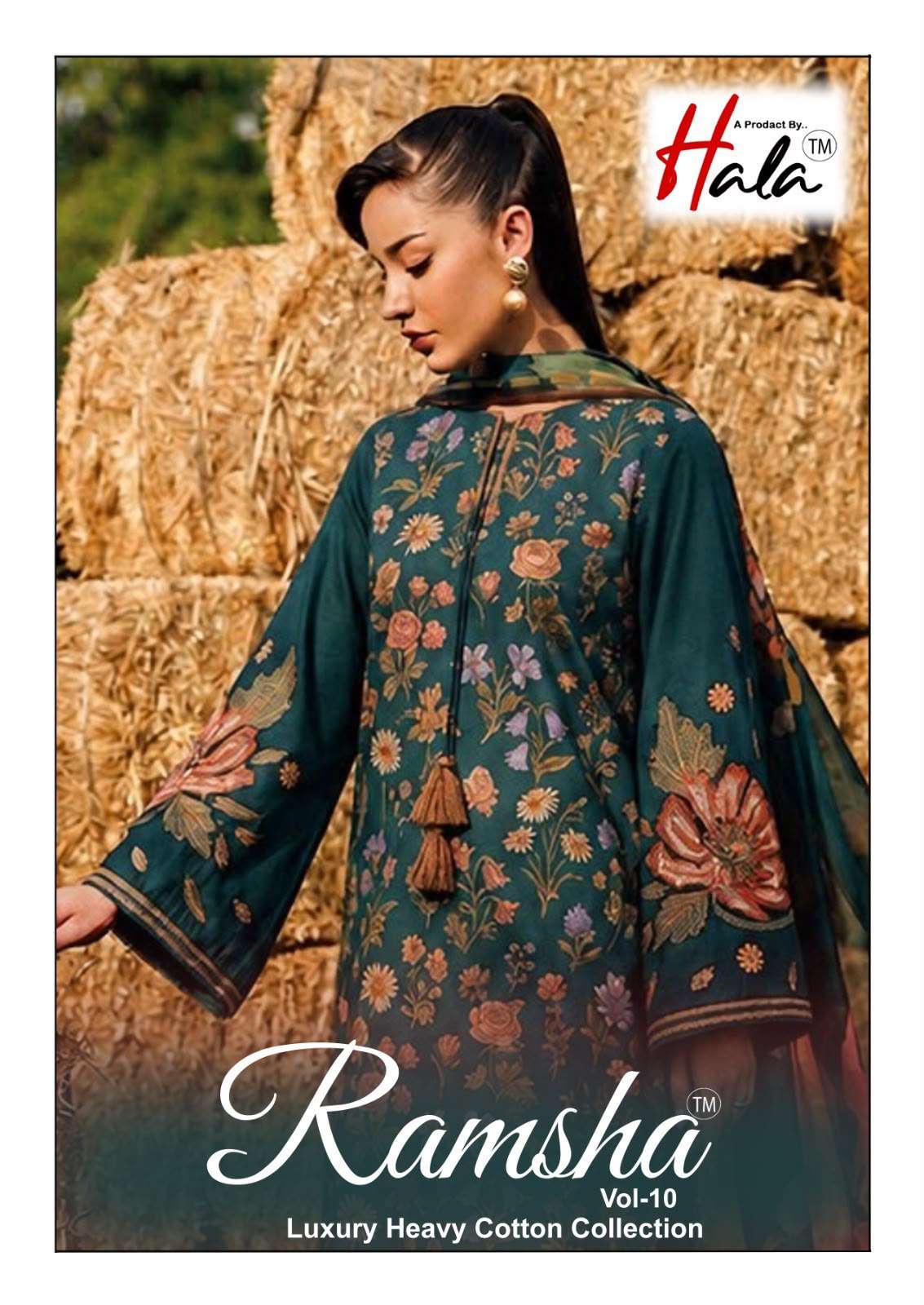 HALA RAMSHA VOL 10 COTTON DIGITAL KARACHI PRINTS SALWAR SUIT