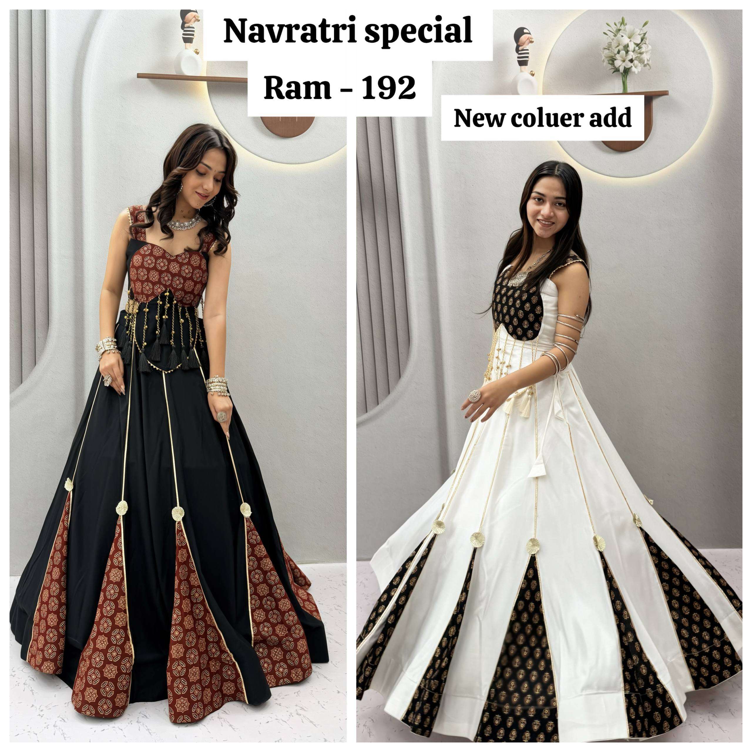 RAM 192 COTTON PREETY LOOKS DESIGNER NAVRATRI WEAR LEHENGA CHOLI COLLECTION