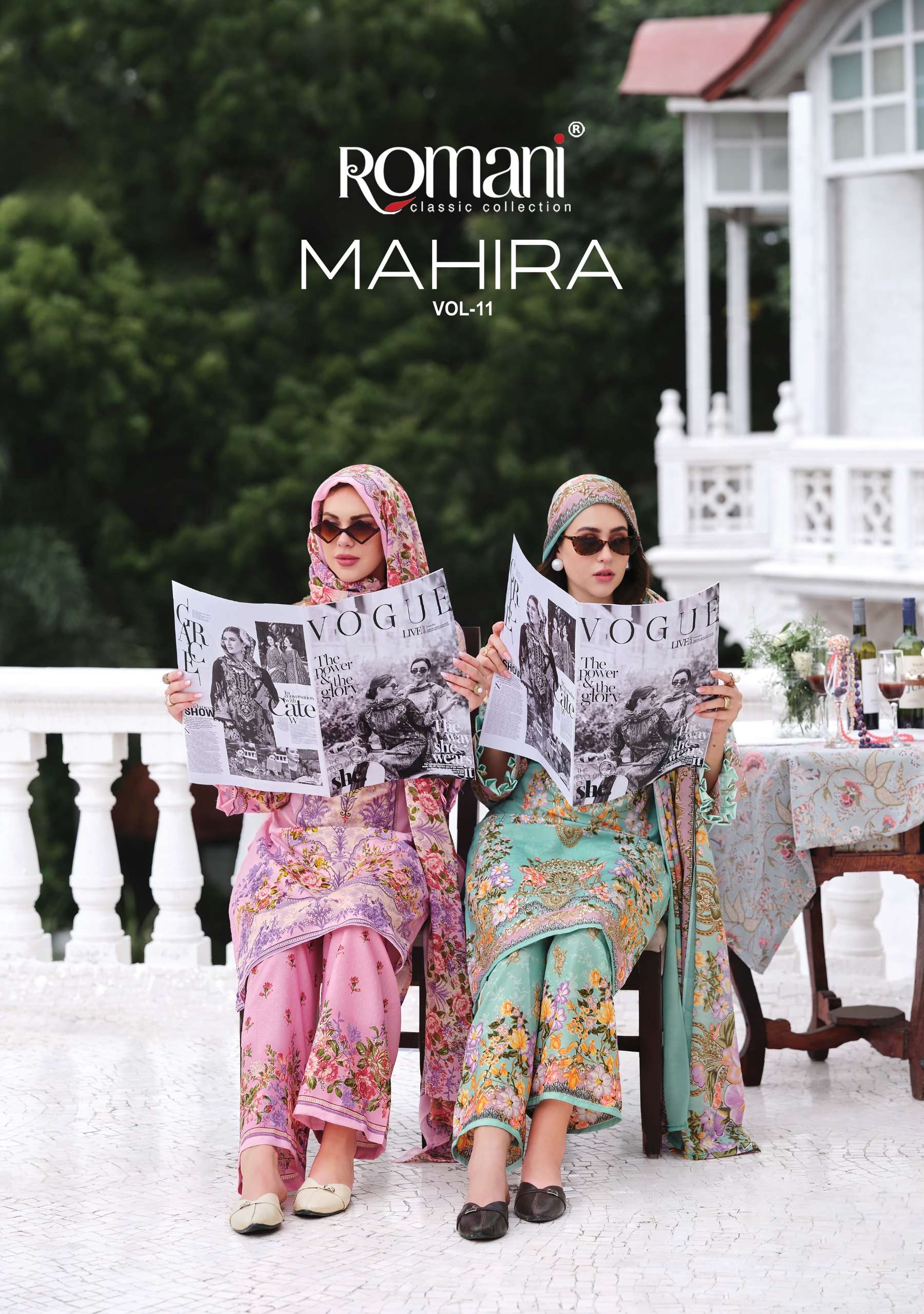 ROMANI MAHIRA VOL11 COTTON DIGITAL PRINTS WITH FANCY WORK SUIT