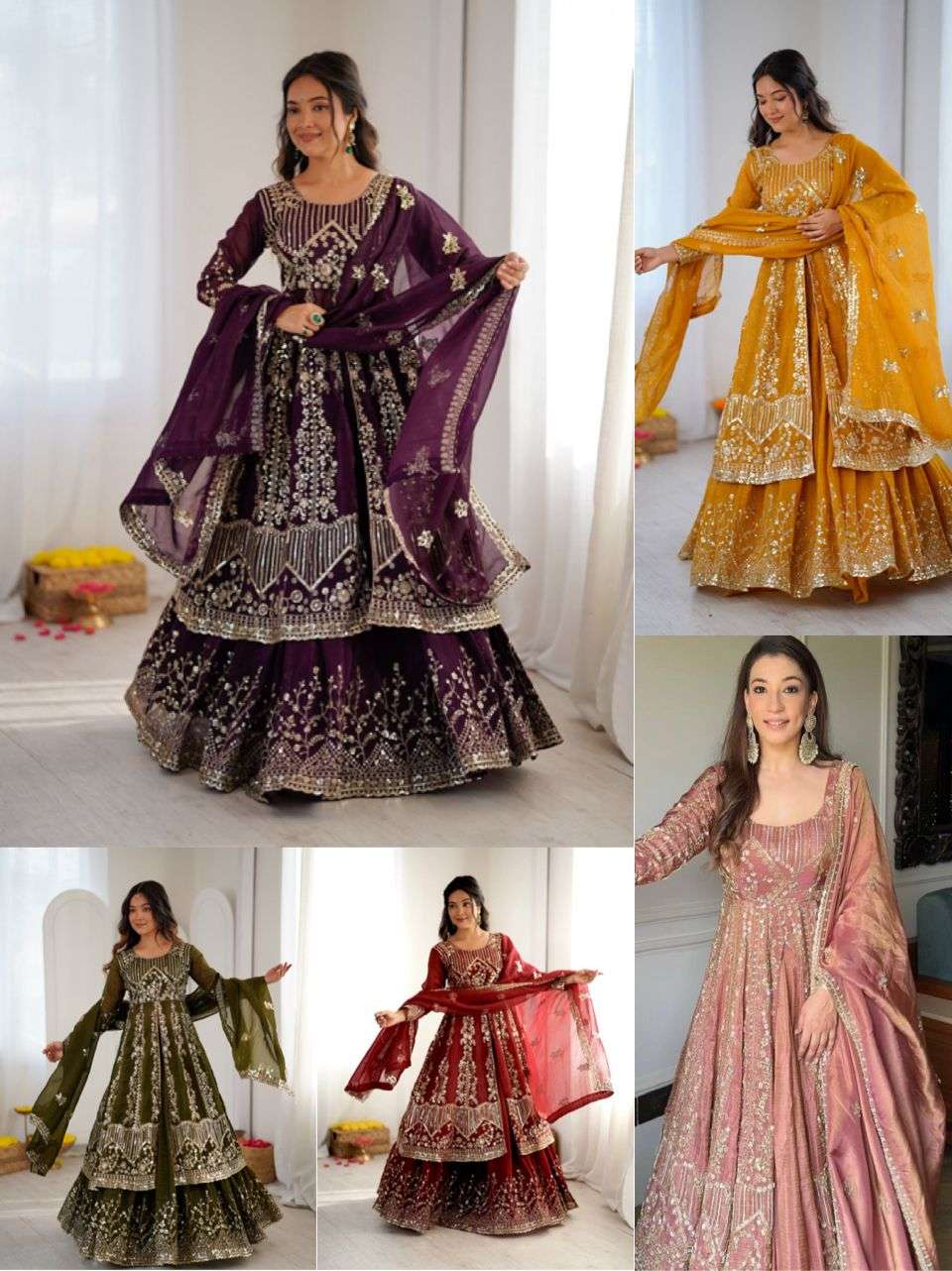 SR 1681 SILK HEAVY BEAUTIFUL DESIGNER WEDDING FUNCTION WEAR SUIT