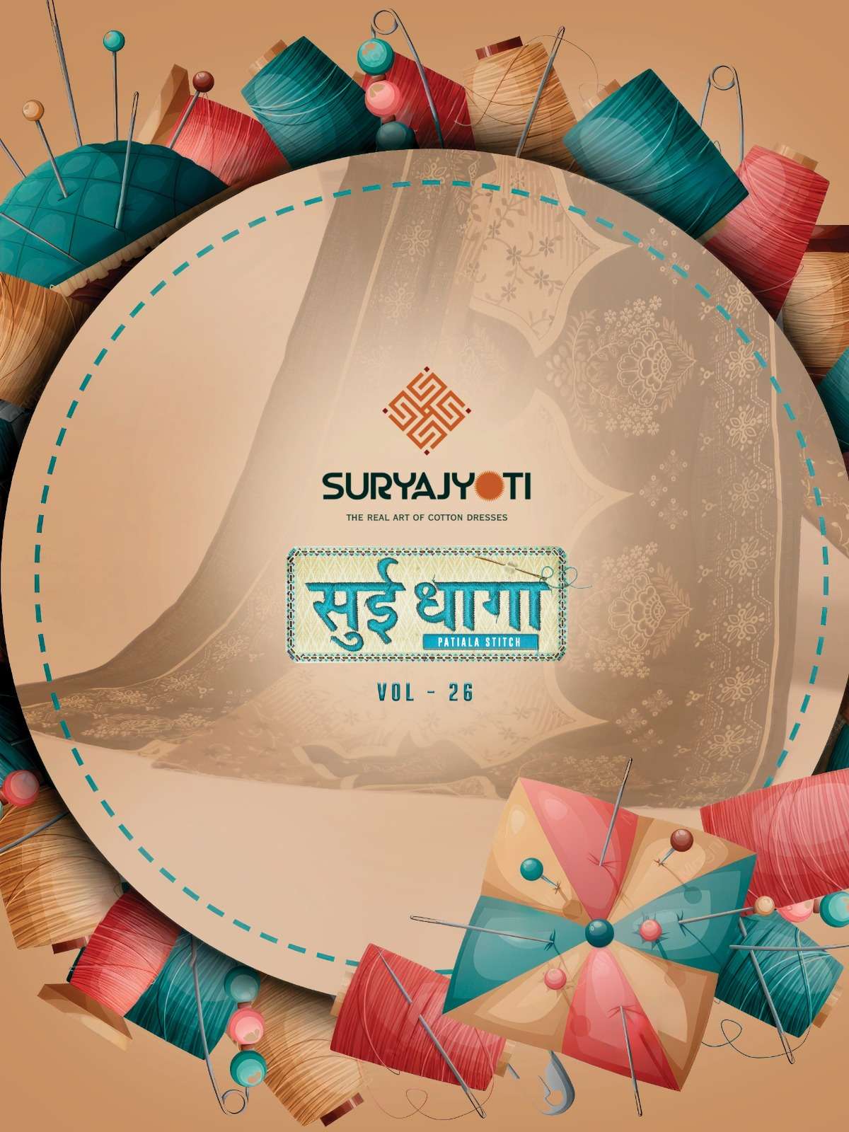 SURYAJYOTI SUI DHAGA VOL 26 COTTON READY MADE PATIYALA SUIT COLLECTION 