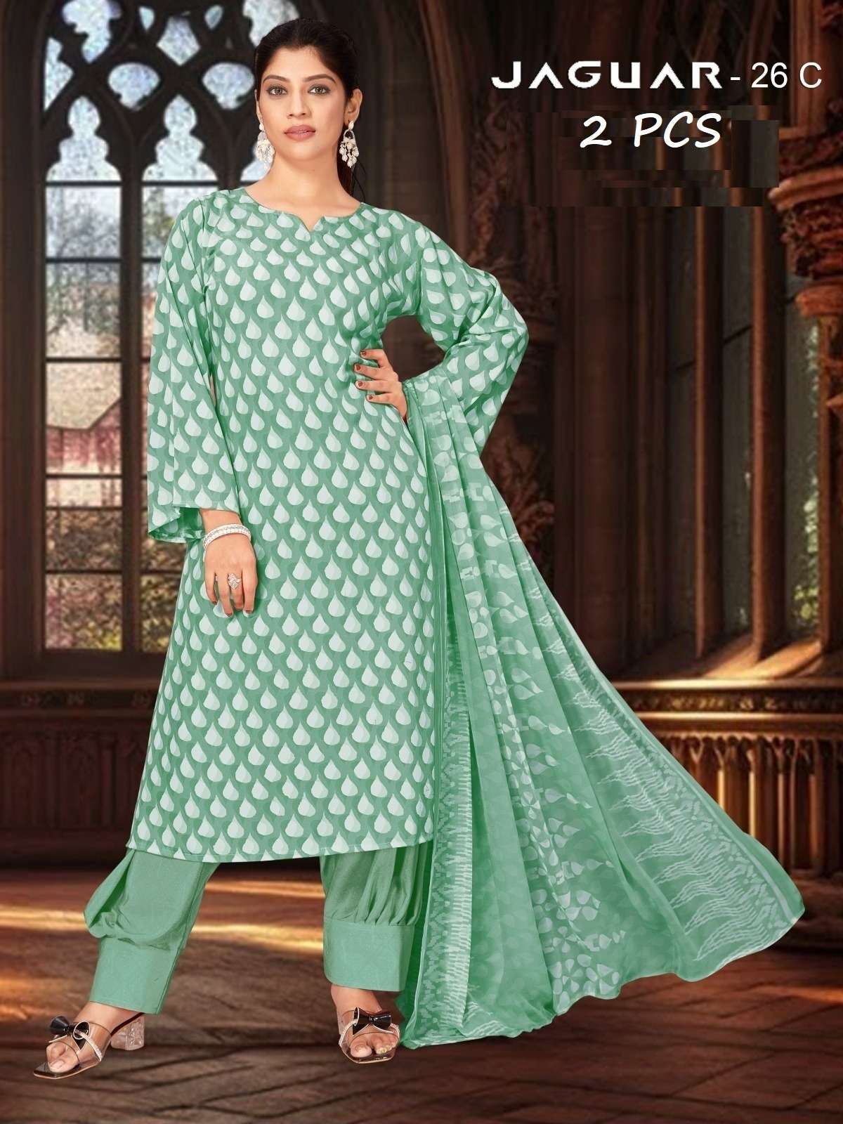 VISHWAM FABRICS JAGUAR VOL 3 CREPE DIGITAL PRINT UNSTITCH DRESS MATERIAL 