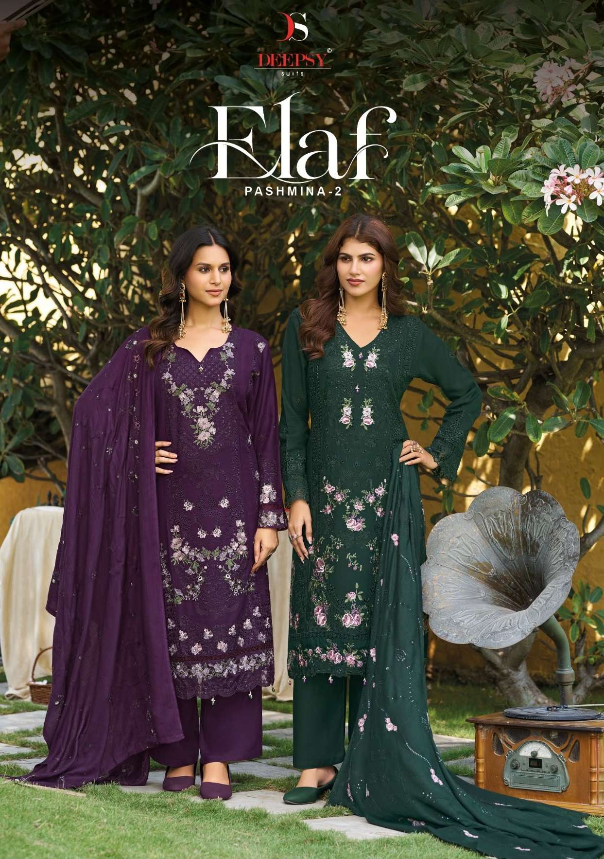 DEEPSY SUITS ELAF PASHMINA VOL 2 VISCOSE PASHMINA HEAVY DESIGNER WORK SUIT 