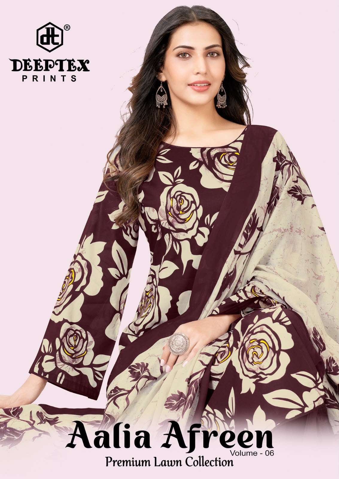 DEEPTEX PRINTS AALIA AFREEN VOL 6 LAWN COTTON DIGITAL PRINTS SALWAR SUIT