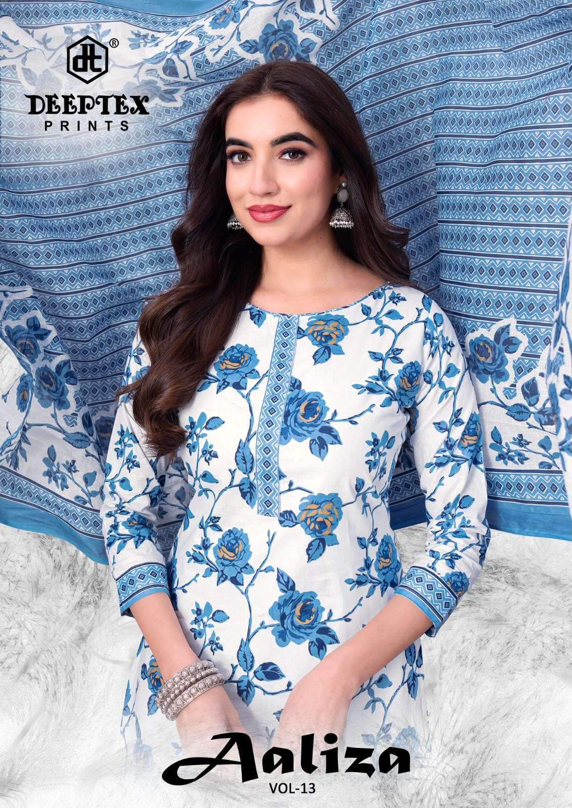DEEPTEX PRINTS AALIZA VOL 13 COTTON PRINTED SALWAR SUIT