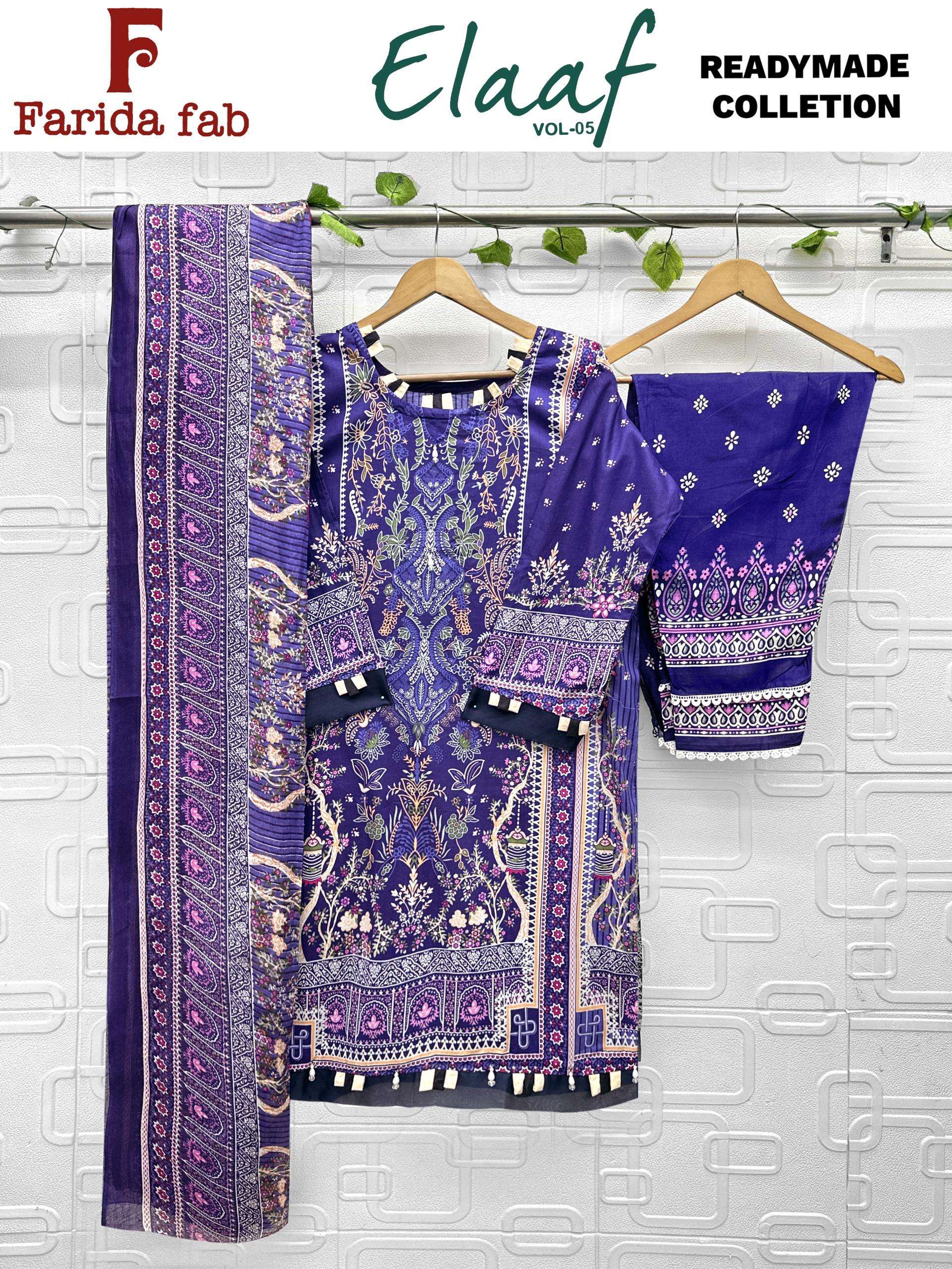 FARIDA FAB ELAAF VOL 5 READY MADE COLLECTION 