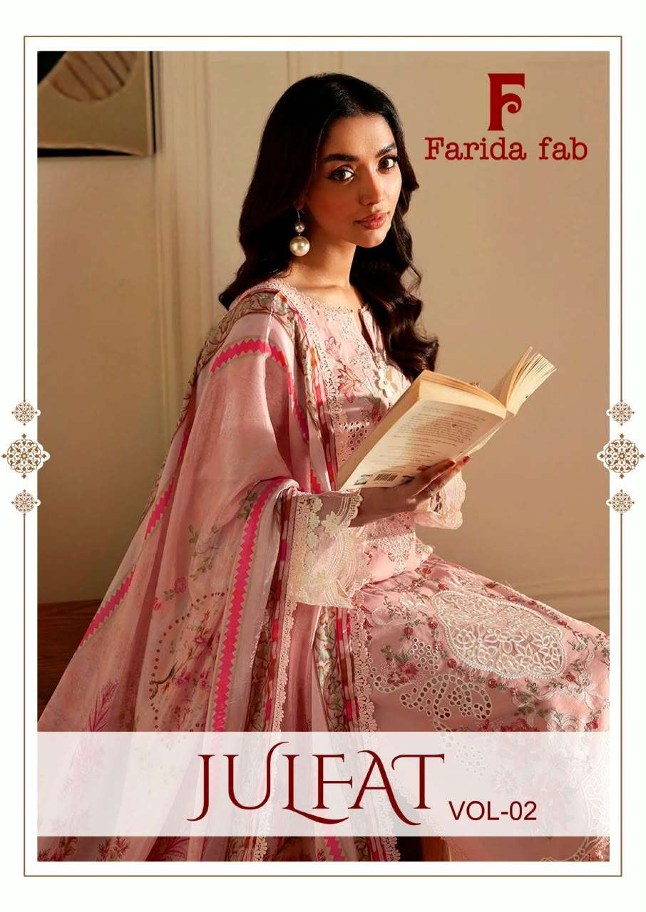 FARIDA FAB JULFAT VOL 2 COTTON DIGITAL PRINTS SALWAR SUIT 